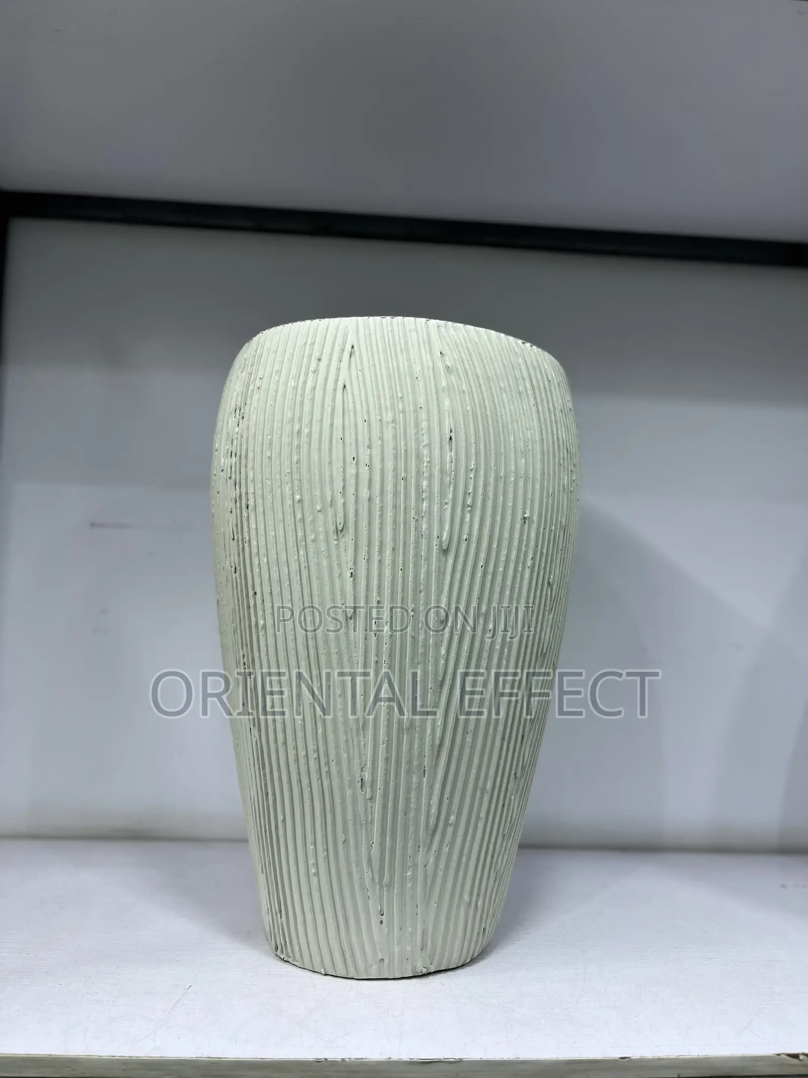 Nude Striped Small Rotunda Planter –54cm | Indoor Home Décor