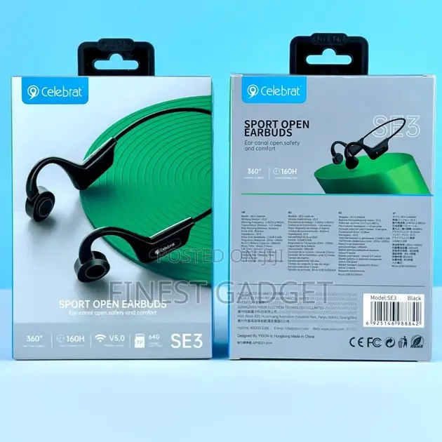 Celebrat Se3 Bluetooth 5.3 Headphone Black