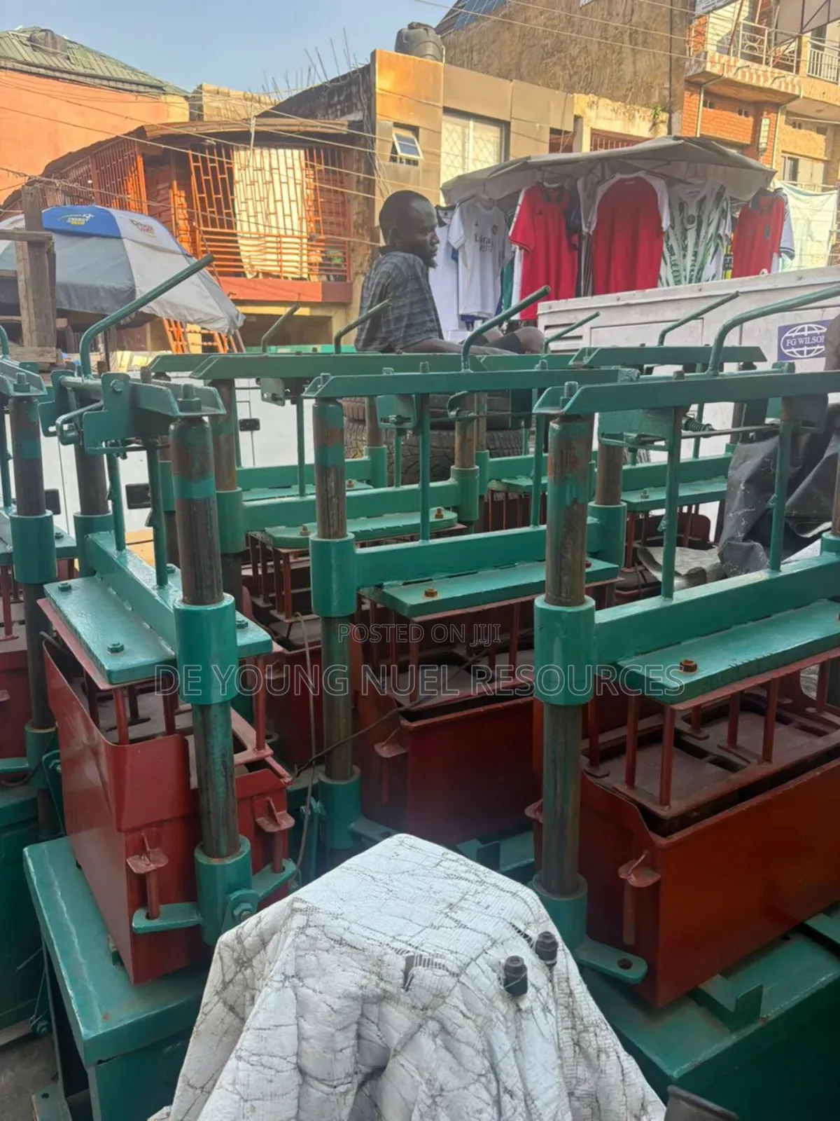 Complete Block Mould Machine With Electric Motor Two 6" and One 9"