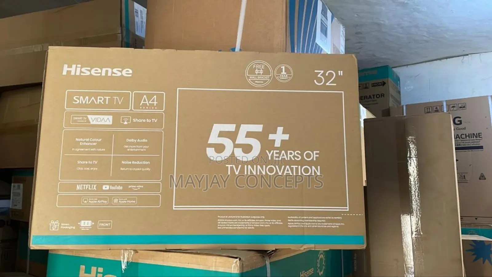 Hisense 32" Smart Tv-a4 Series With Free Hanger