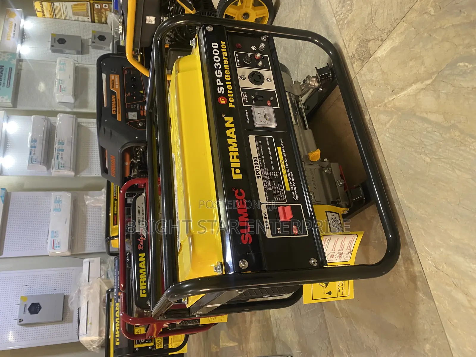 Firman SPG 3000 3.5kva Generator With Oil and Two Years Warranty
