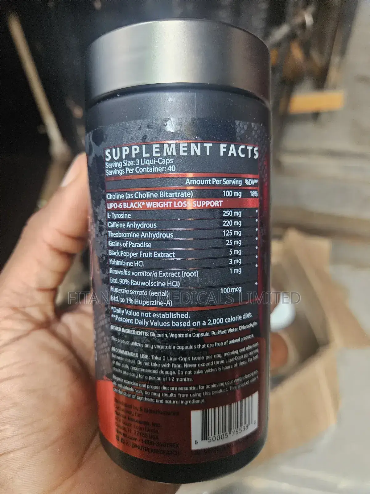 Nutrex Lipo 6 Black Ultra Concentration