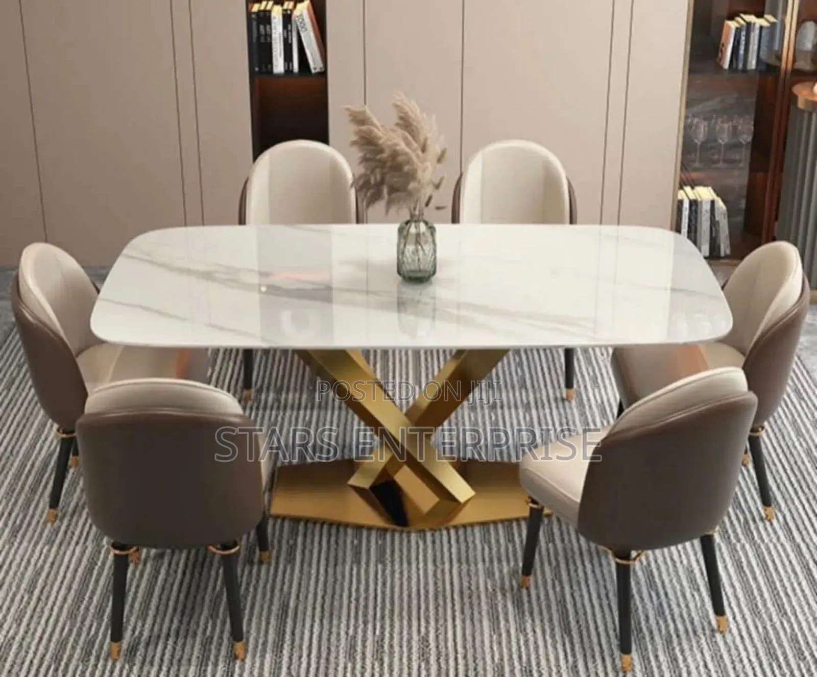6 Seater Marble Dinning