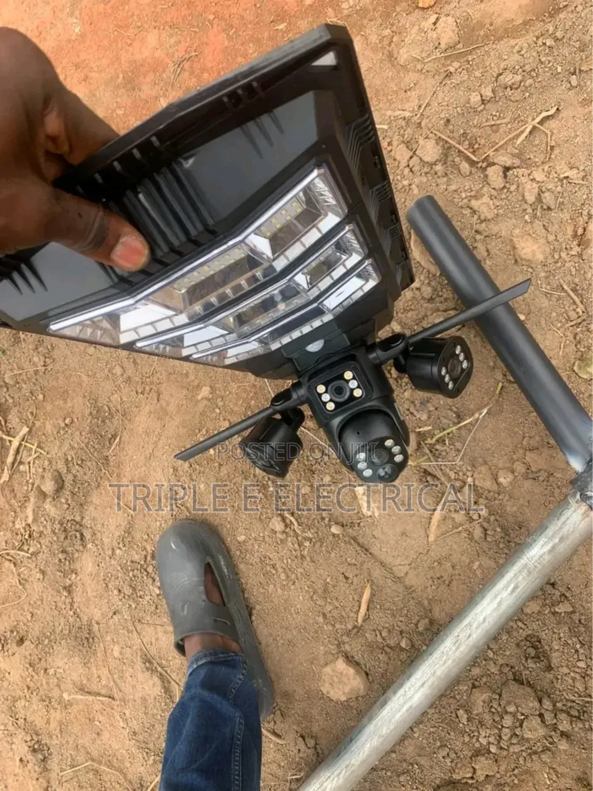 Solar Camera Coupled With Solar Light