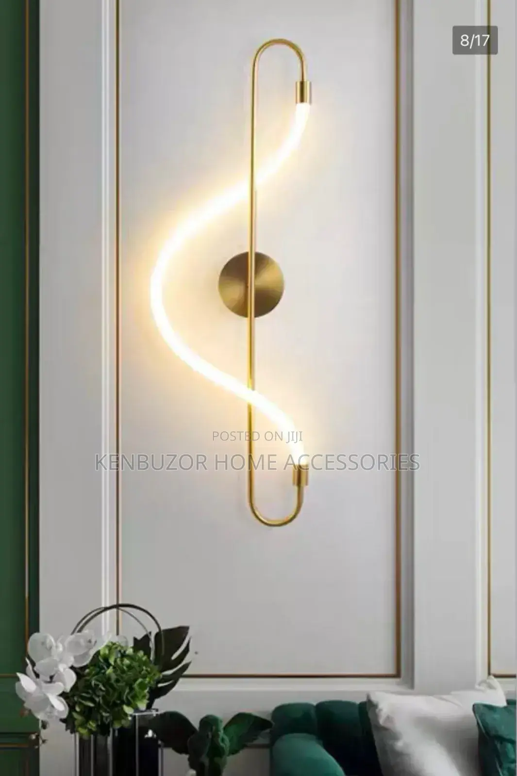 Minimalist Sleek Rope-Like Wall Lamp