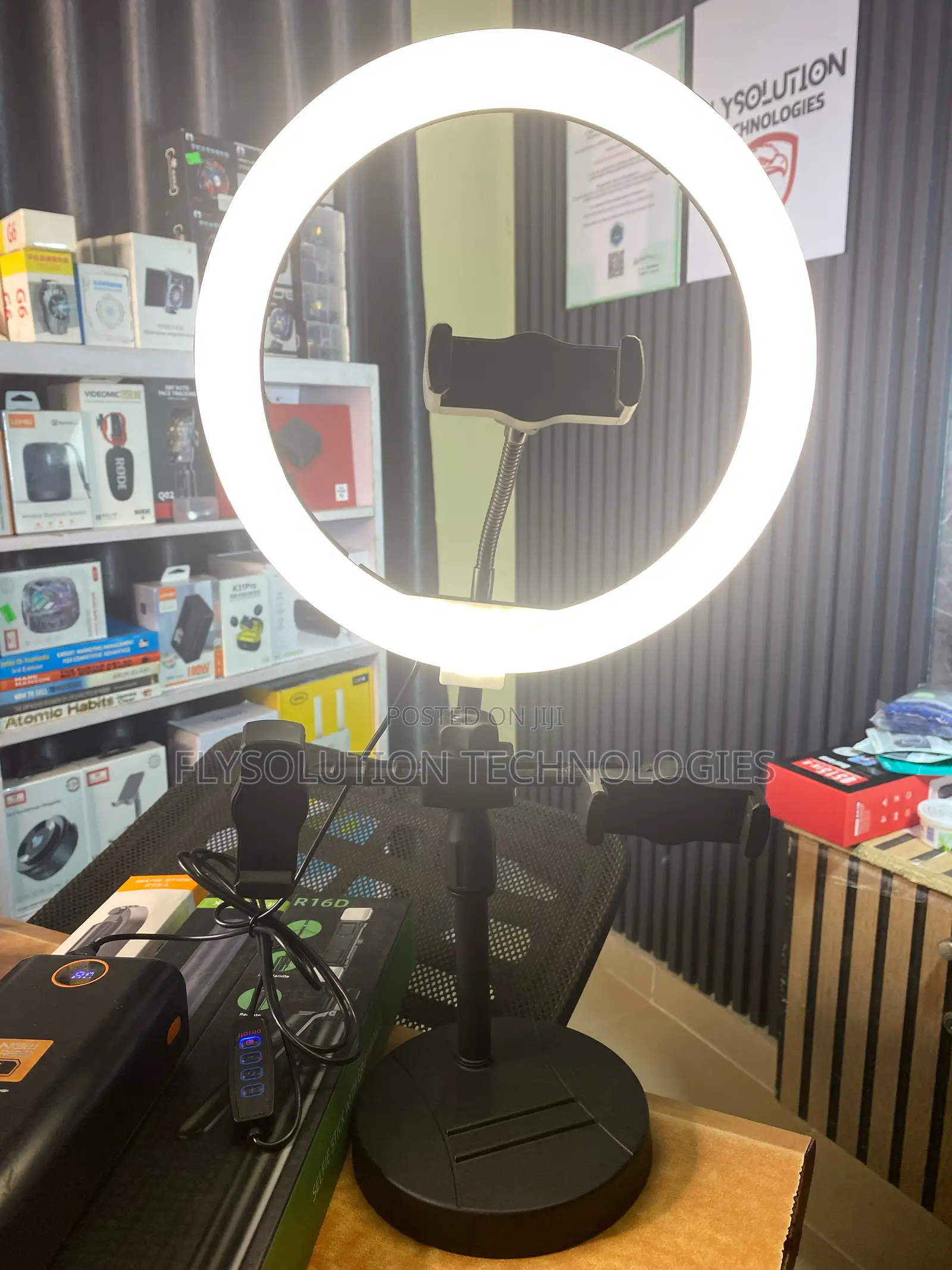 26cm Usb Led Ringlight Phone Holder Tripod for Live Video Tiktok