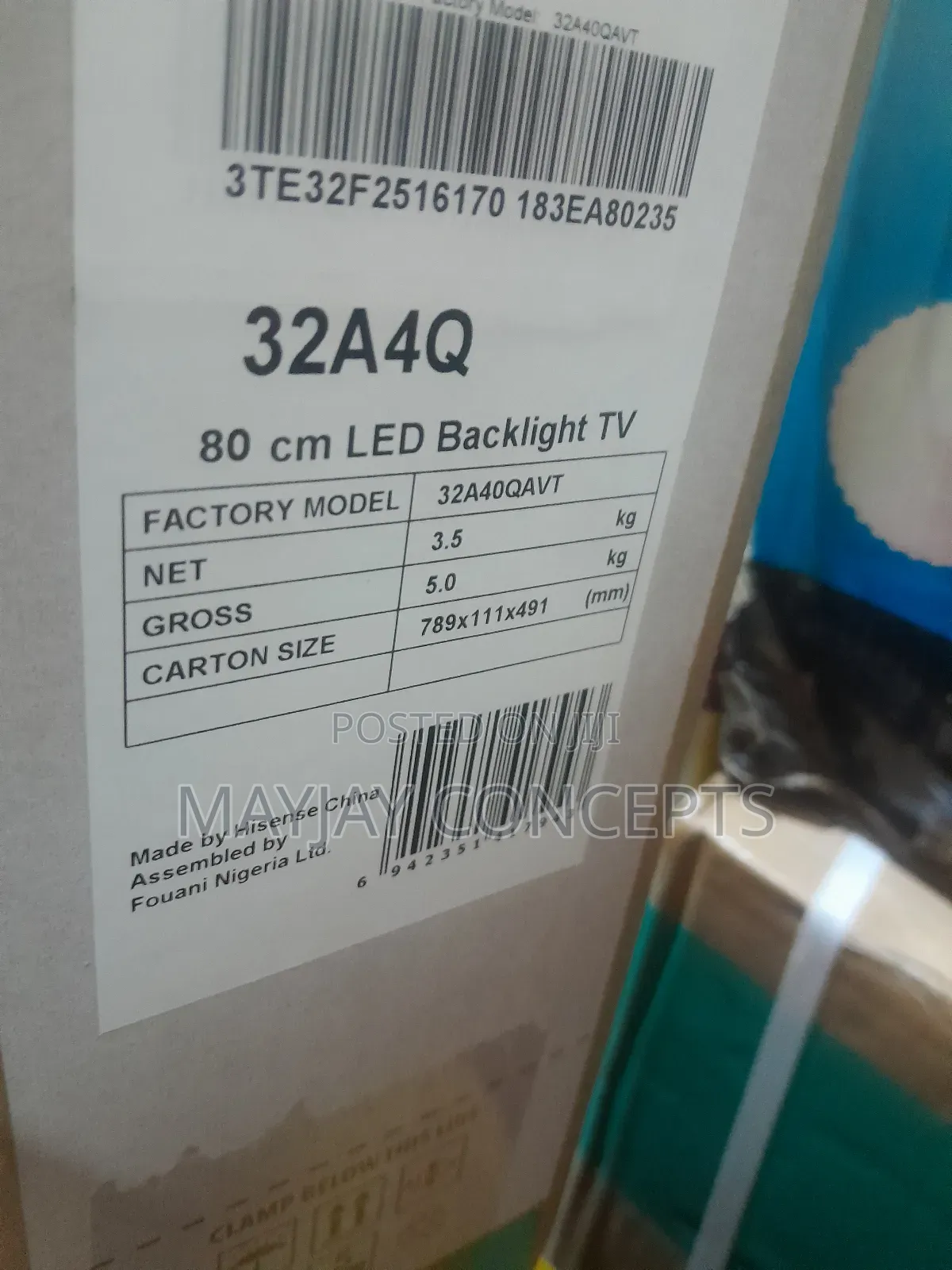 Hisense 32" Smart Tv-a4 Series With Free Hanger