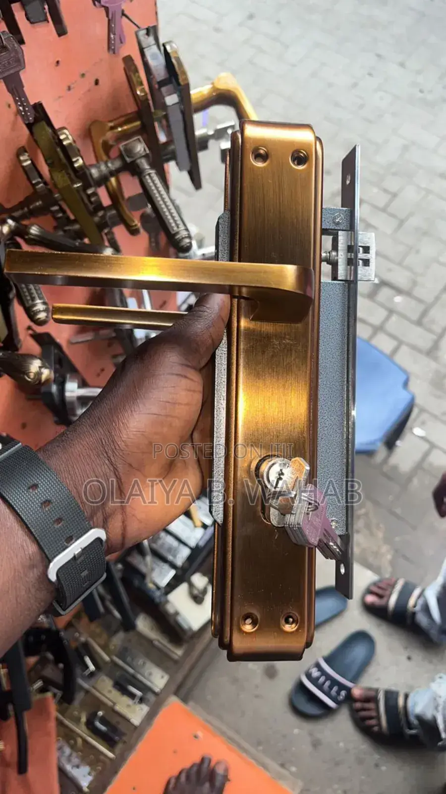 Heavy-Duty Big Key Lock – Secure Fit for Wood Metal Doors