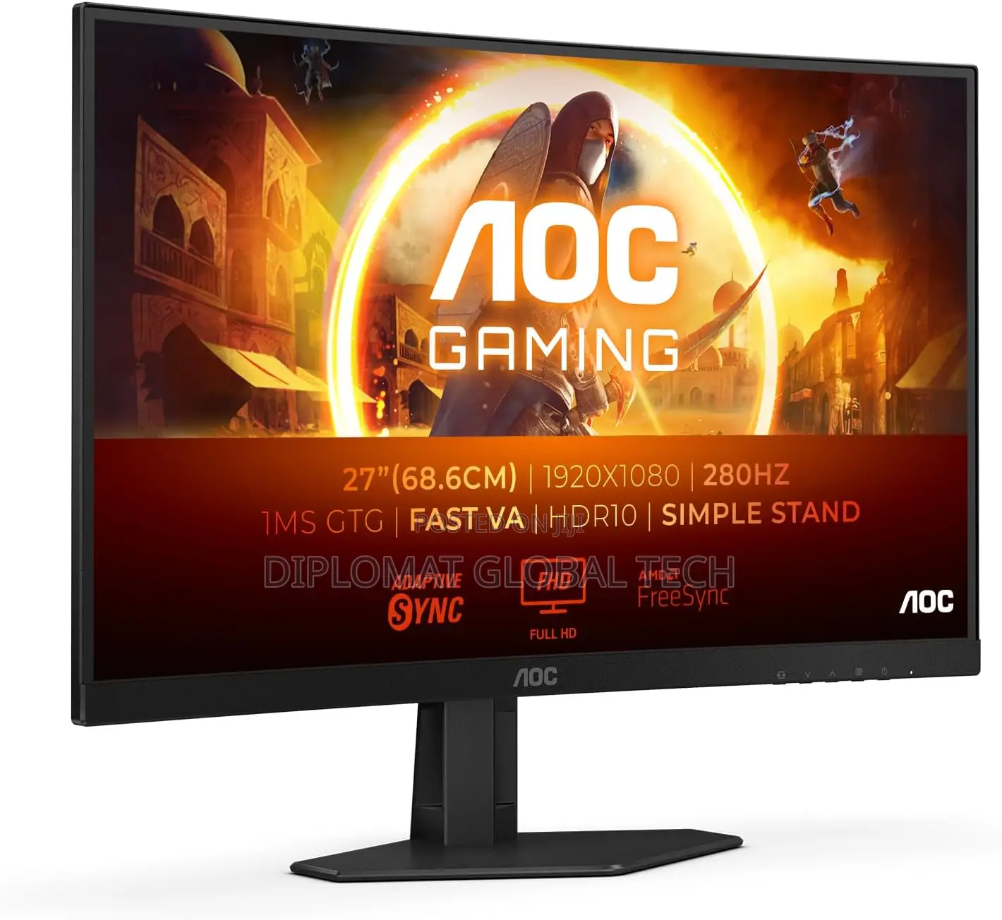 Aoc C27g4zxed 27 Inch Fhd, 280hz, 0.3ms, Curved Gaming Monitor