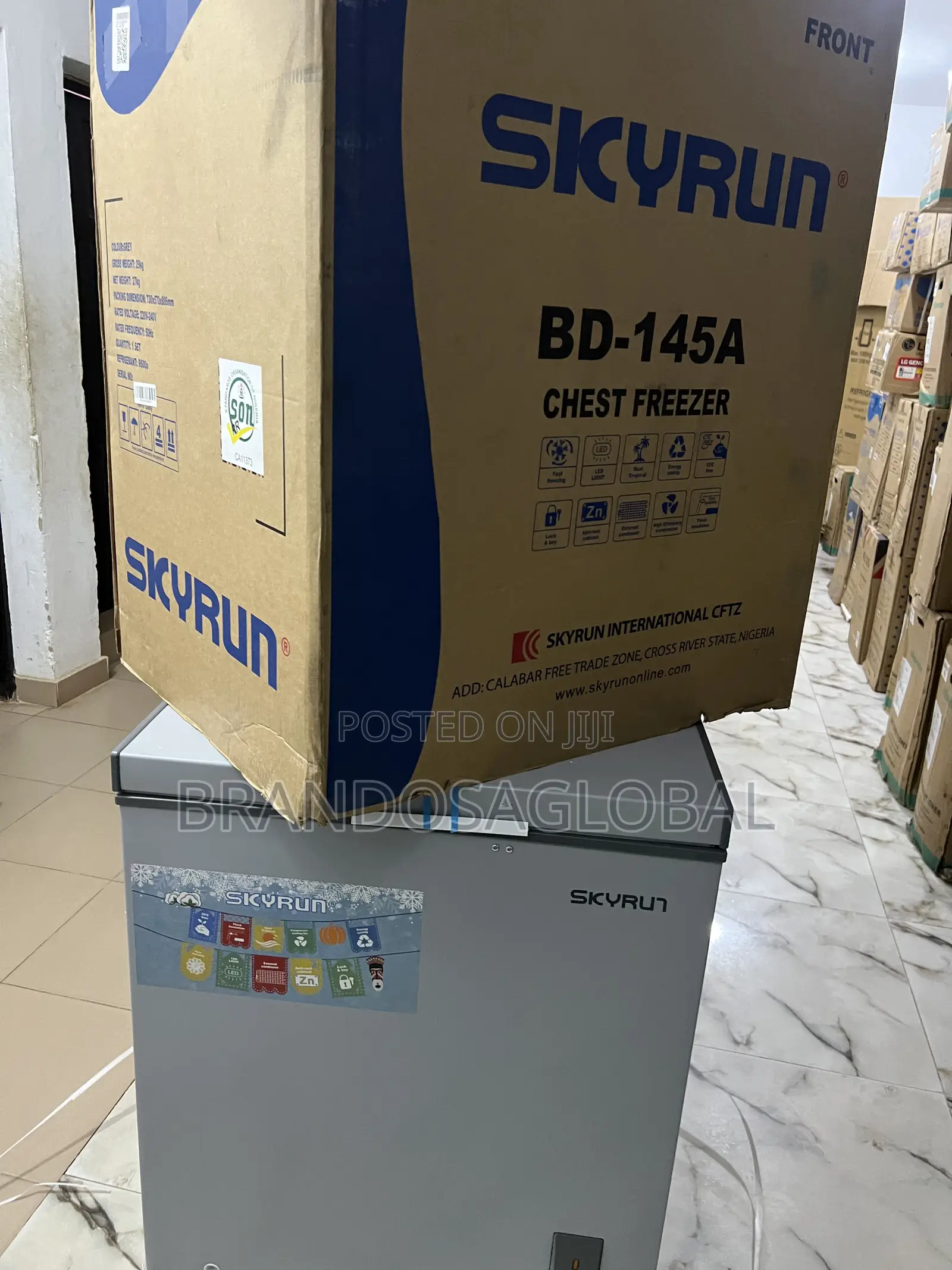 Skyrun 145l Chest Freezer – Quiet and Energy Saving Design