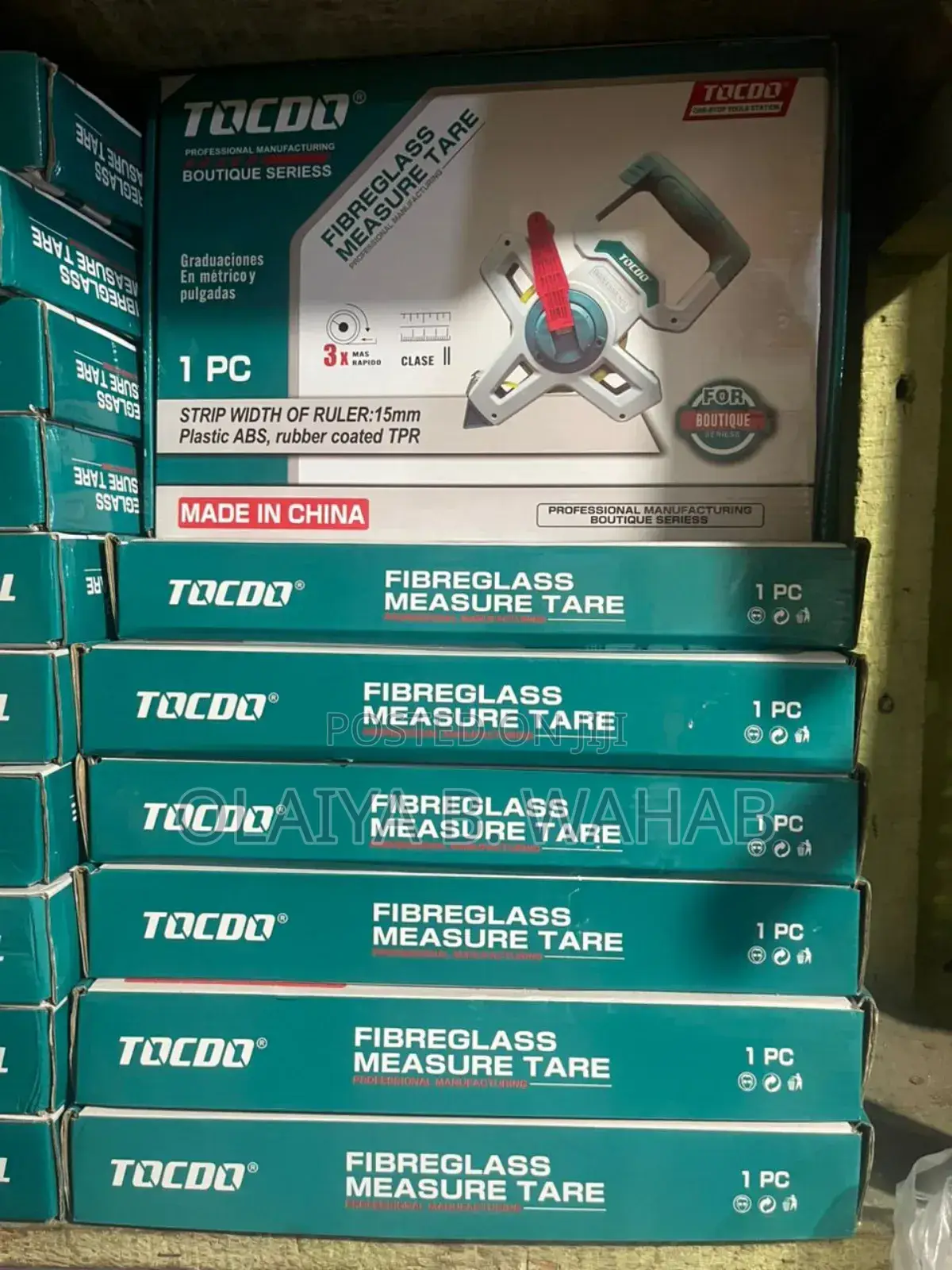Tocdo Fiberglass Measuring Tape – 50m 100m Durable Precision Tool
