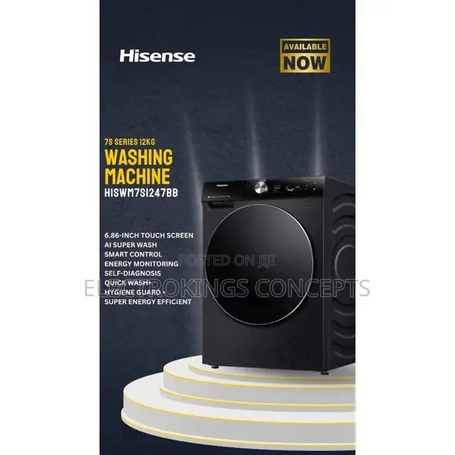 Hisense 12kg Front Loader Inverter Automatic Washingmachine|Wf7s1247bb