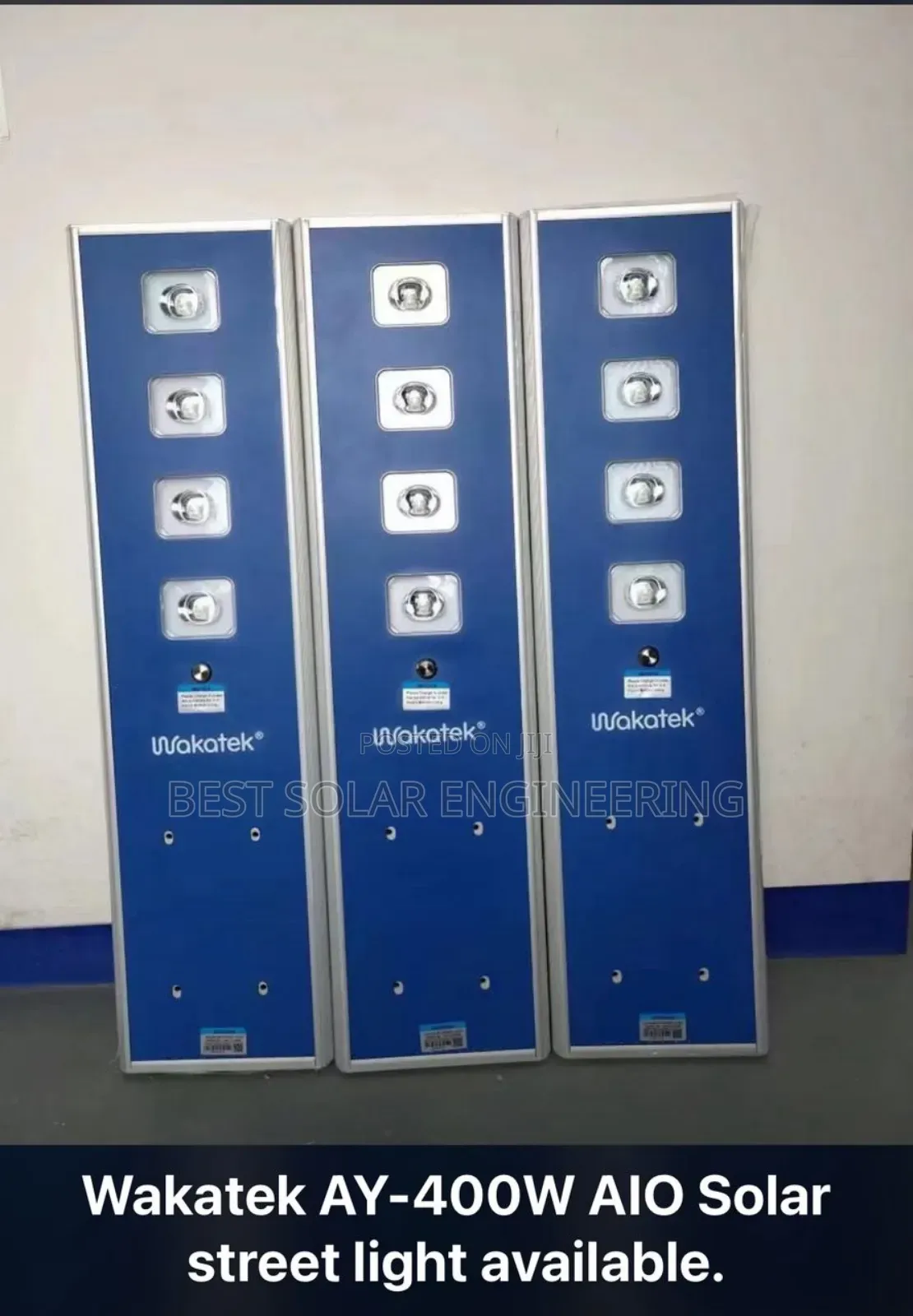 400w Wakatek Solar Street Light (Ay-400w Model)