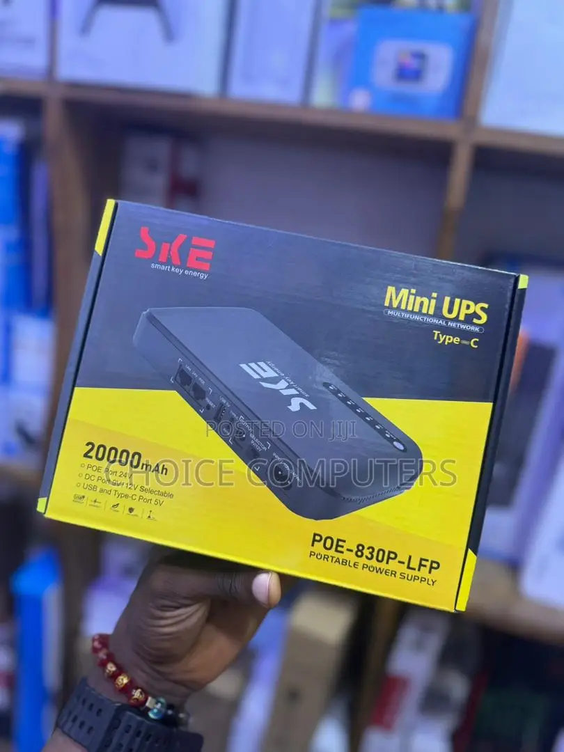 Ske Mini Dc Ups Poe Router Power Bank 20000mah For Wifi Router & Cctv