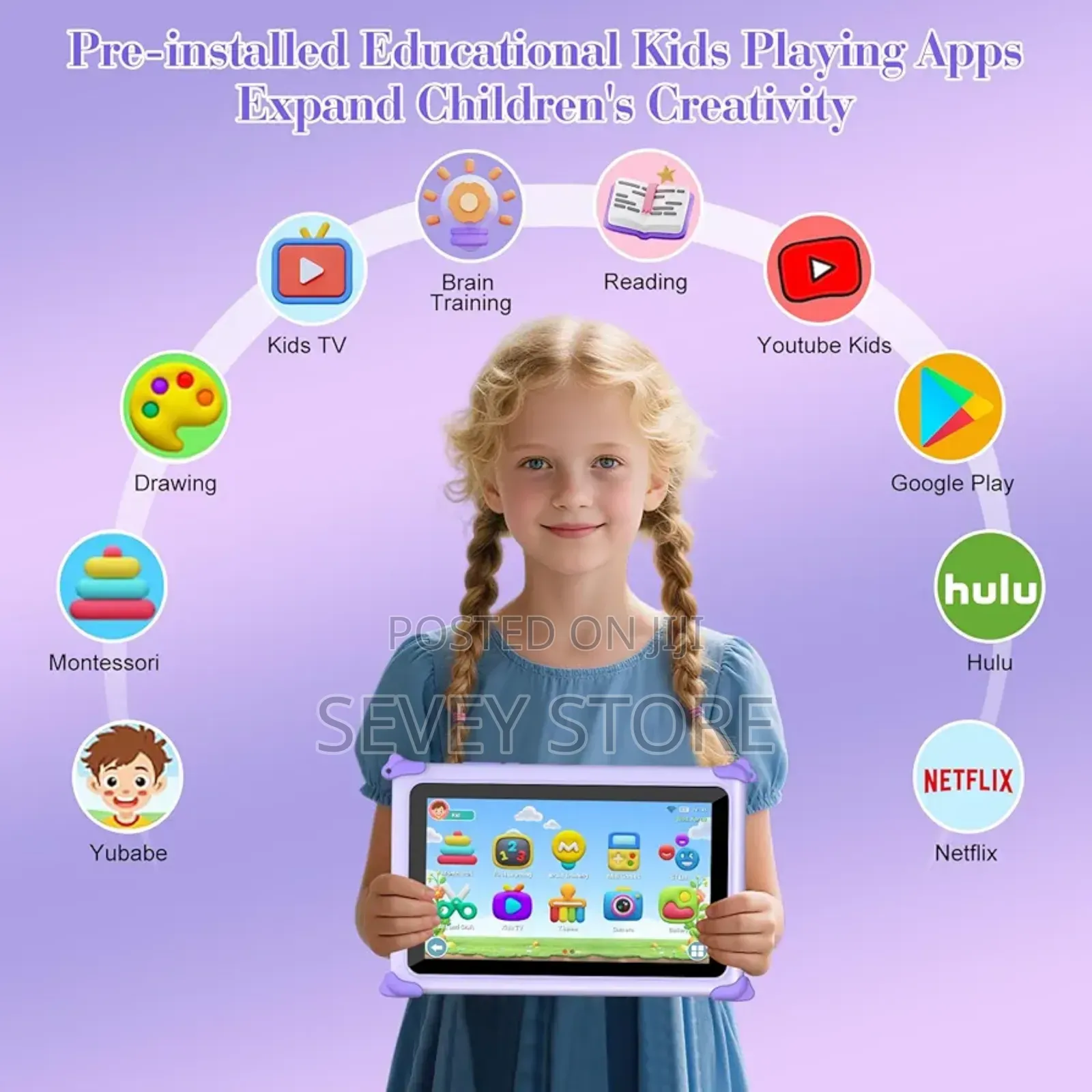 Children's Tablets With Wifi, Youtube, Baby Tablets With Shockproof