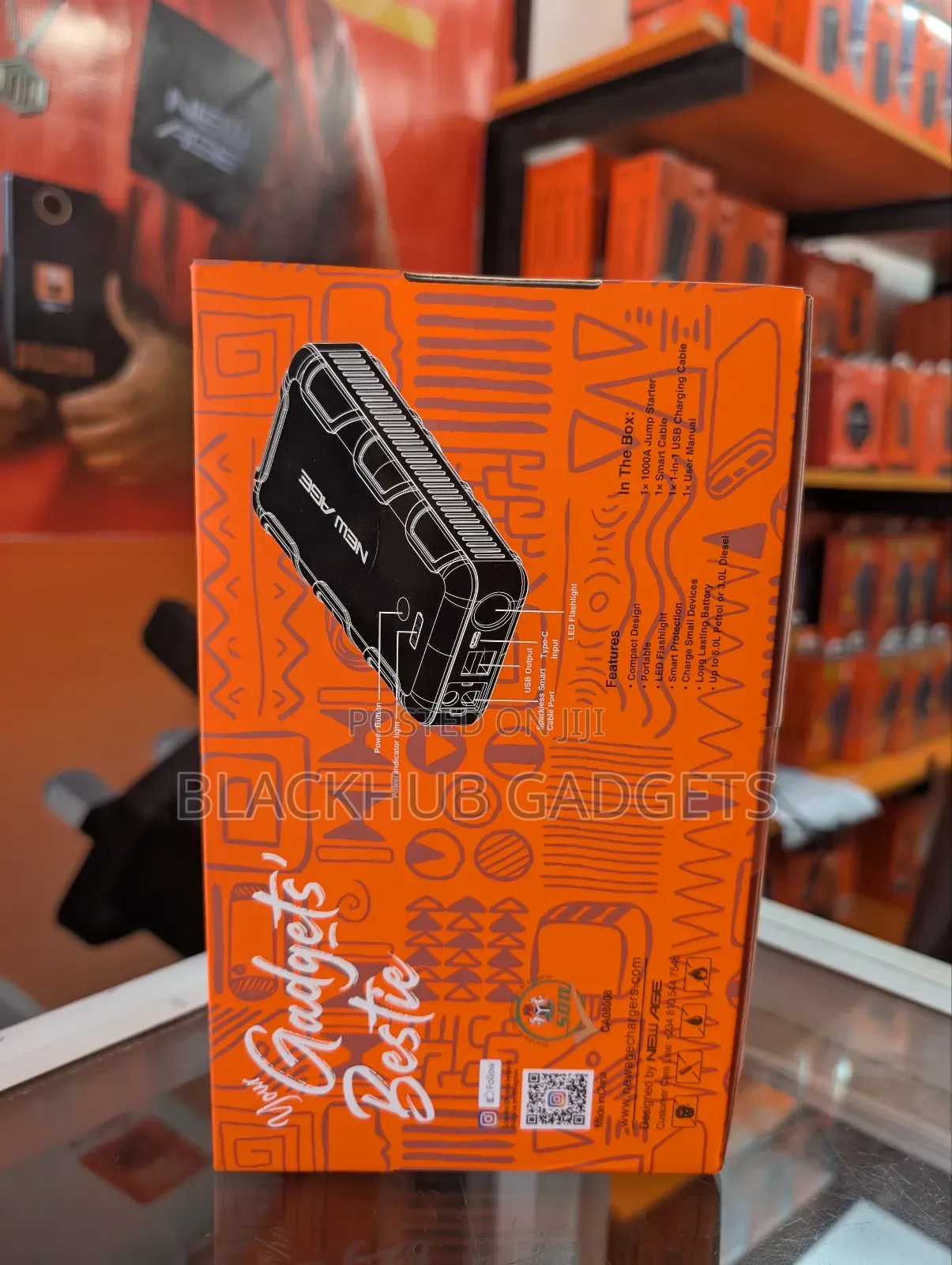 New Age Car Jump Starter and Power Bank 10400mah