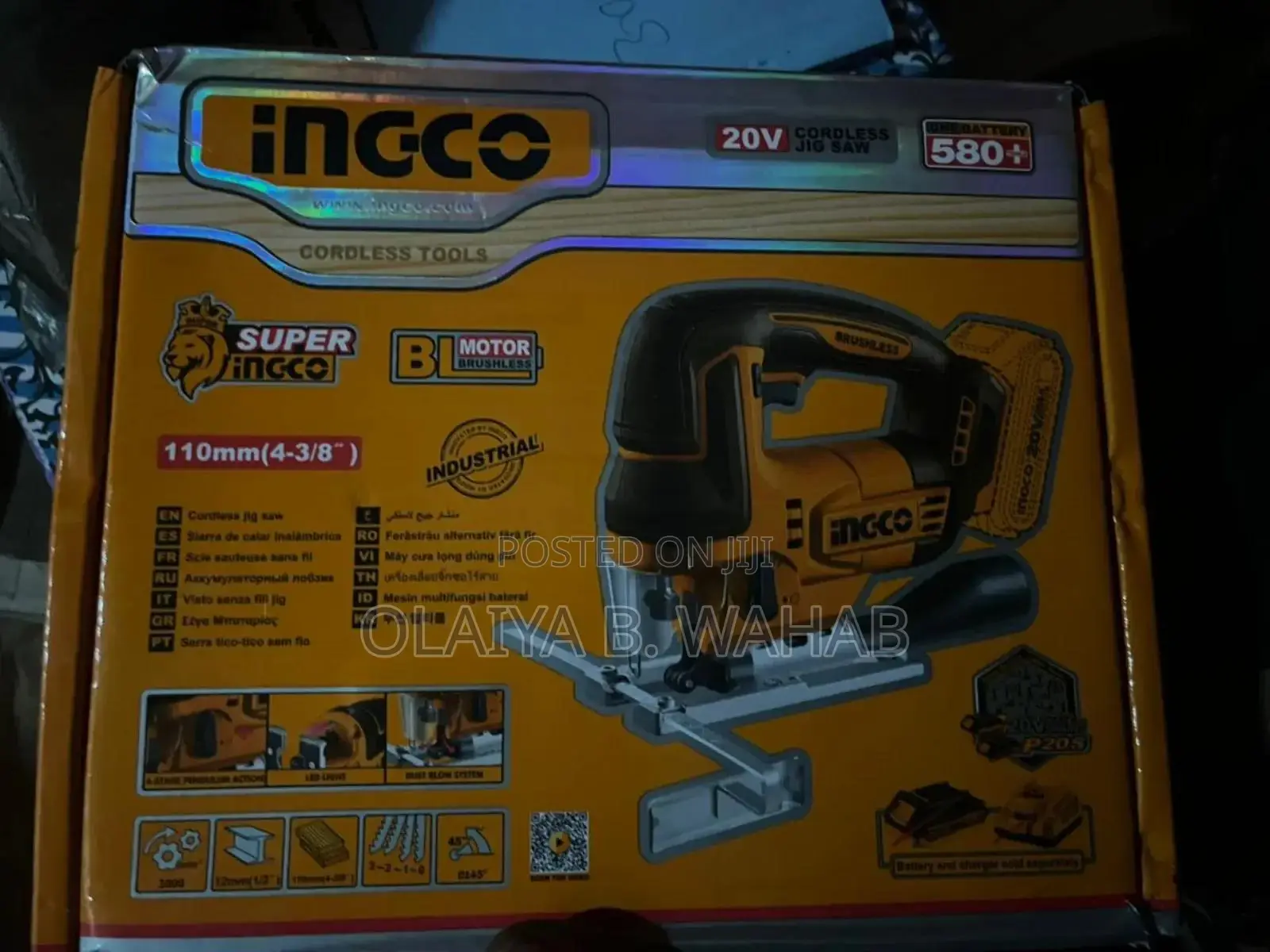 20v Cordless Jig Saw Machine – Precision Cutting Power Tool