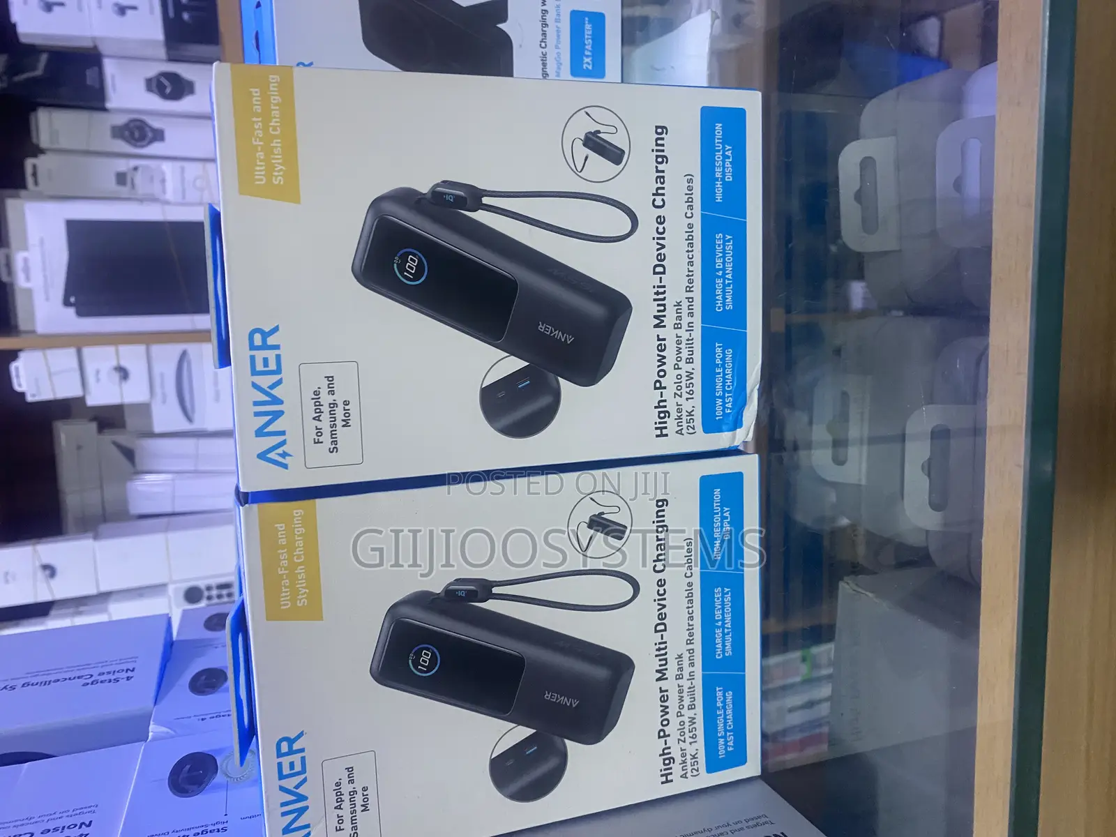 Anker Laptop Power Bank (, 165w, Built-in and Retractable Cables)