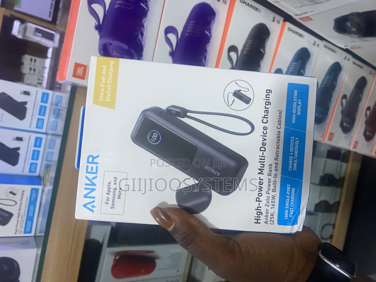 Anker Laptop Power Bank (, 165w, Built-in and Retractable Cables)