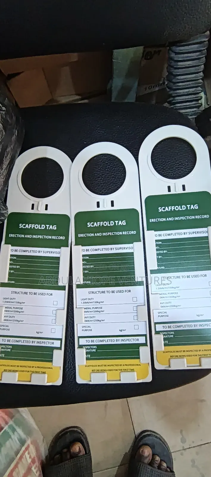 Safety Scarford Tag