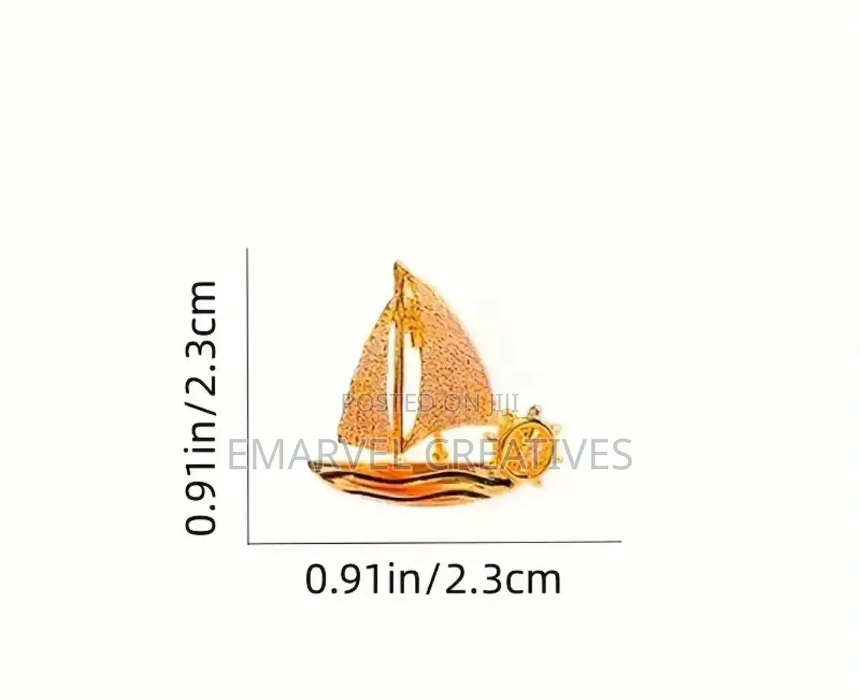 Fashionable and Smooth Sailing Girl's Brooch, Suit, Sailboat Brooch,