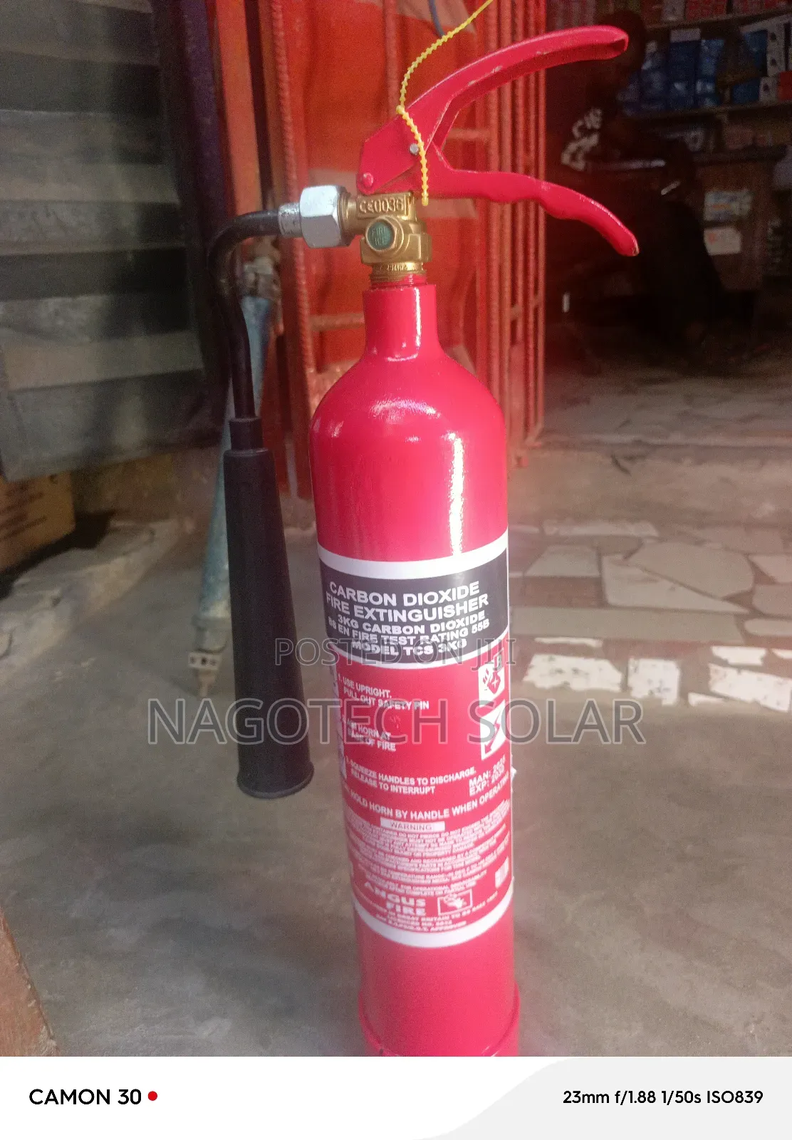 Mac 3kg Co2 Fire Extinguisher