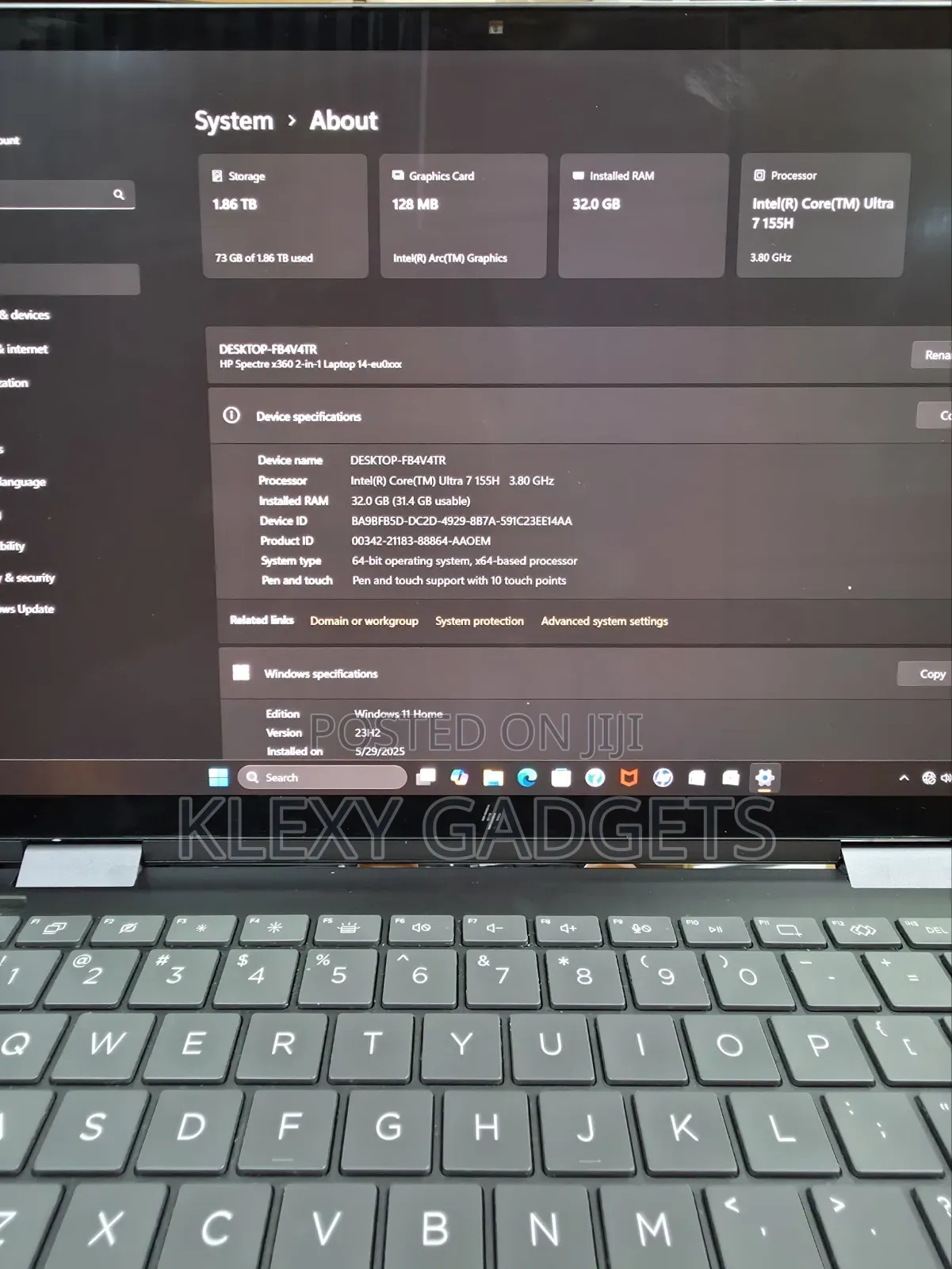 Laptop HP Spectre 14 32GB Intel Core Ultra 7 SSD 2T