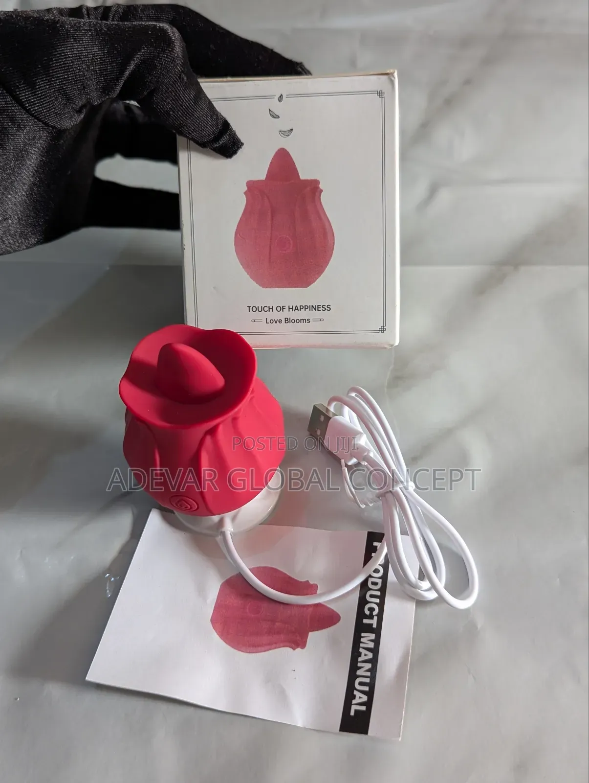 Rechargeable Rose Squirting Licker Clit Nipple Vibrator