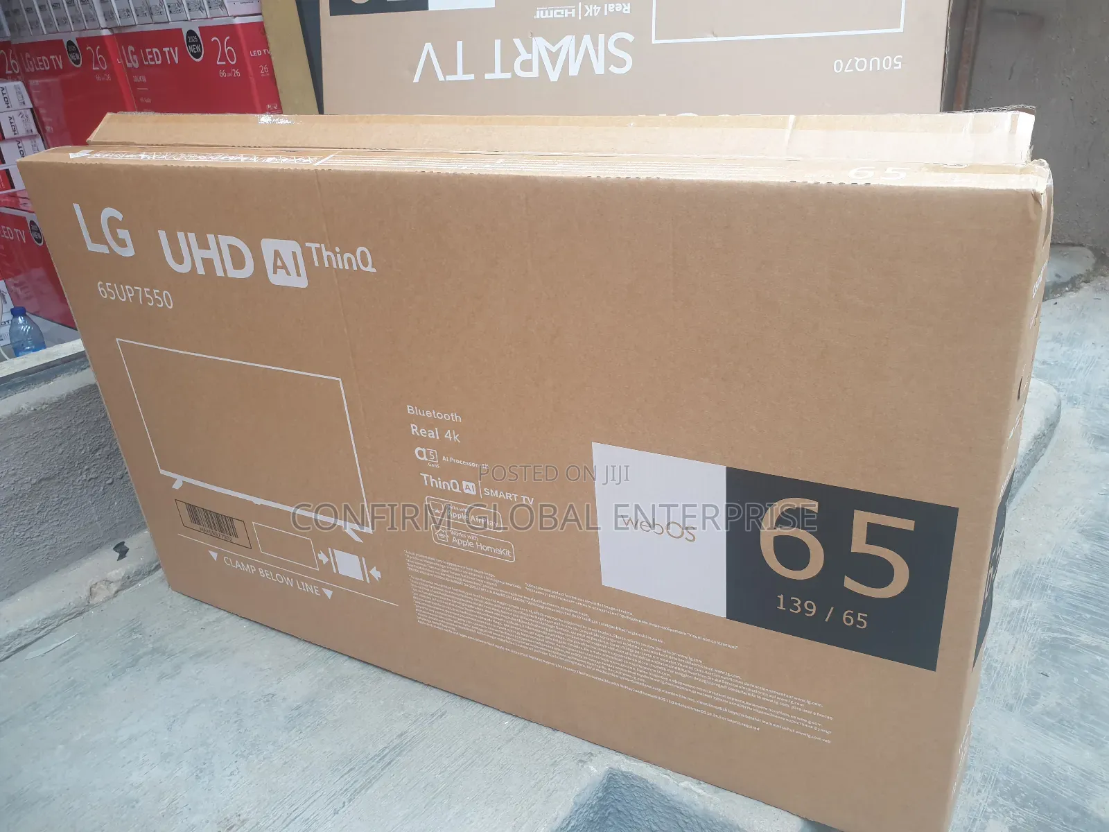 New 65" Inches Frameless Smart Tv With Youtube and Netflix