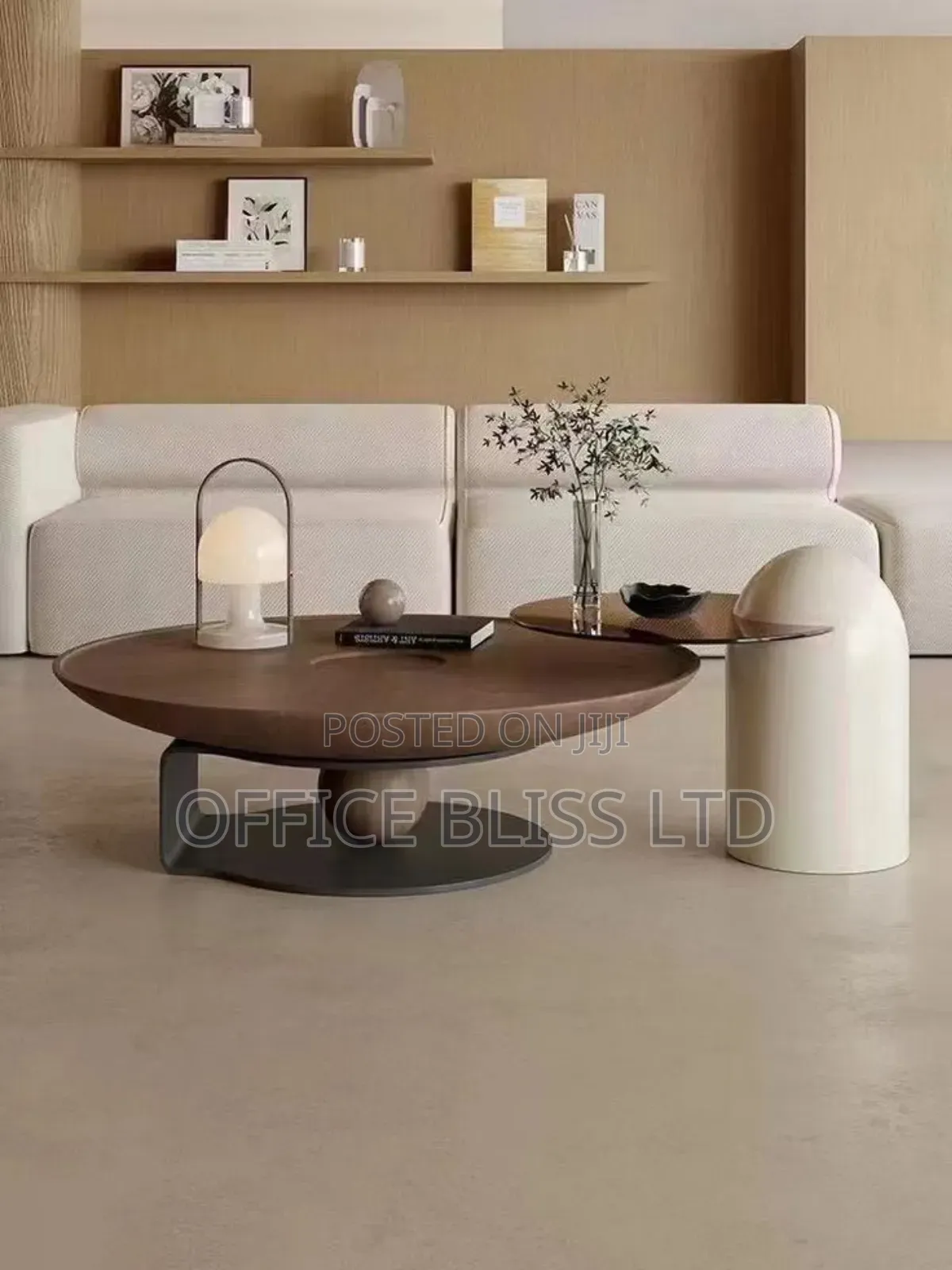 Newly Modern Classic Coffee Center Table With Side Stool