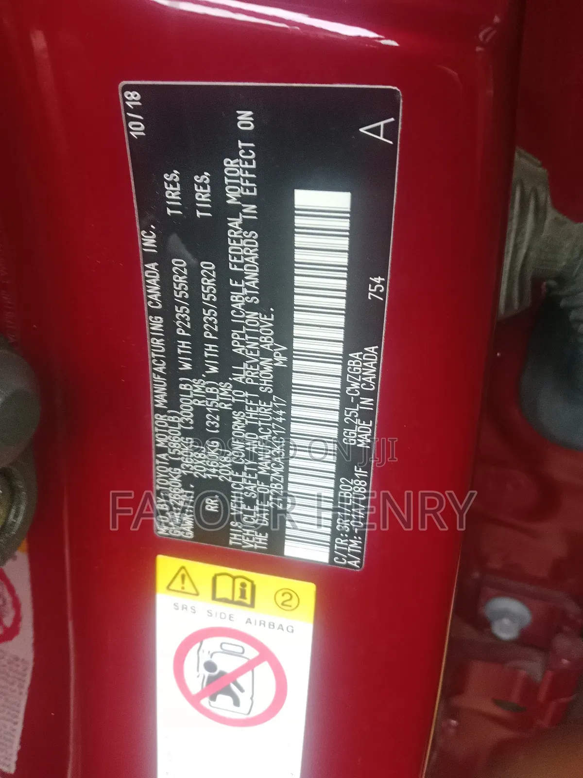 Lexus RX 350 AWD 2019 Red