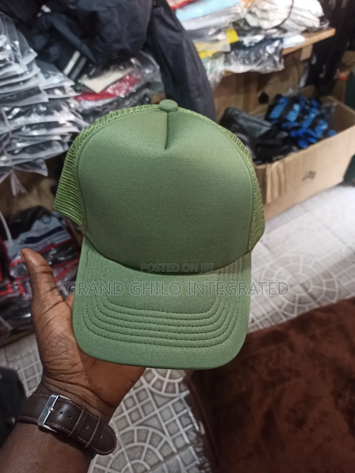 Army Green Trucker Hat