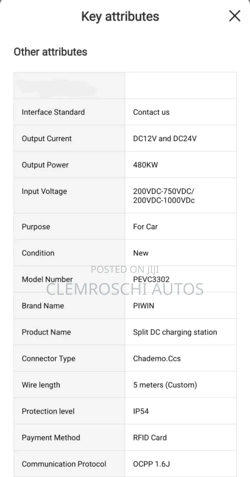 High Quality Certified Complete Brand New Electric Car Charge Station