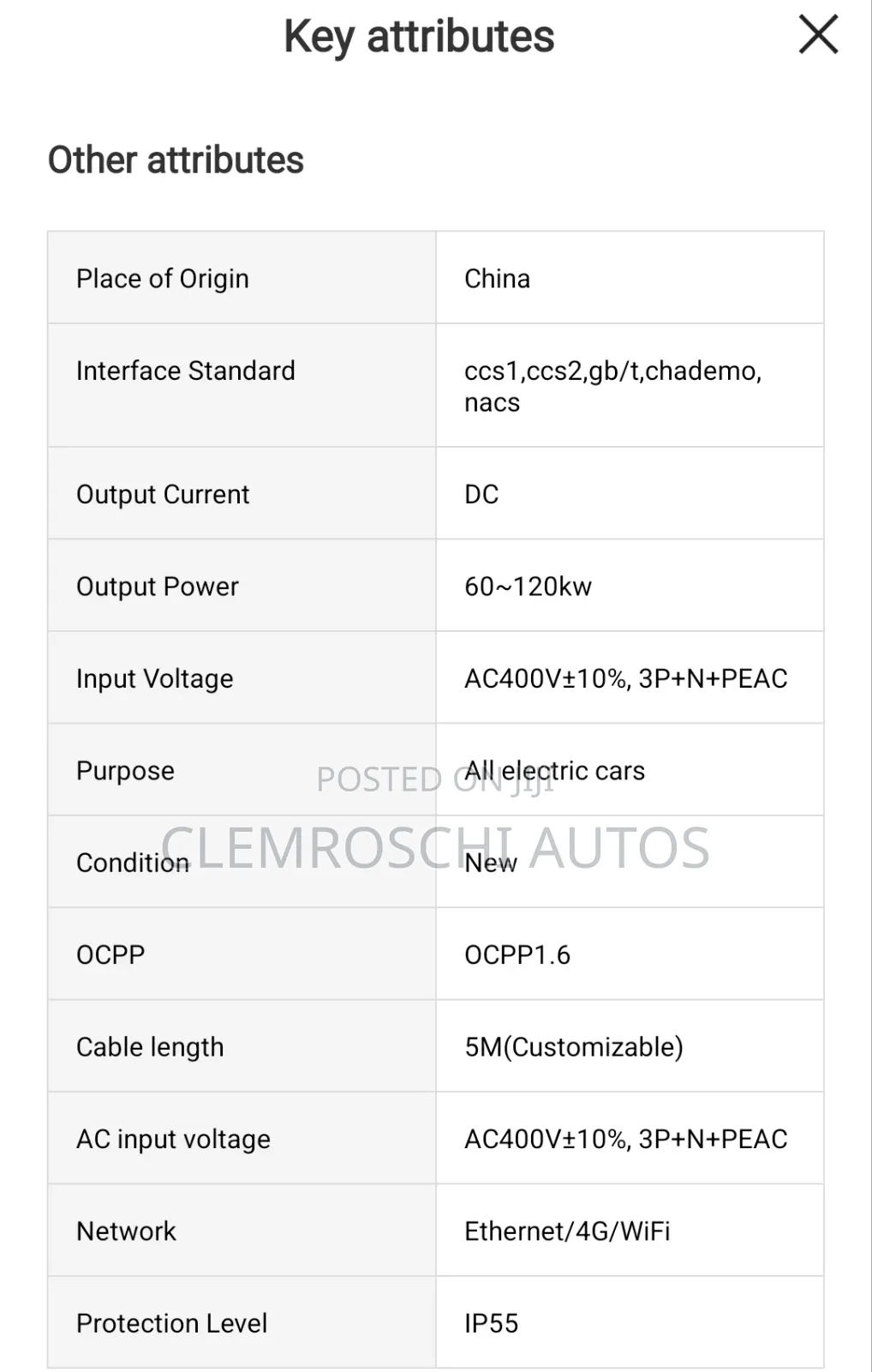 High Quality Certified Complete Brand New Electric Car Charge Station