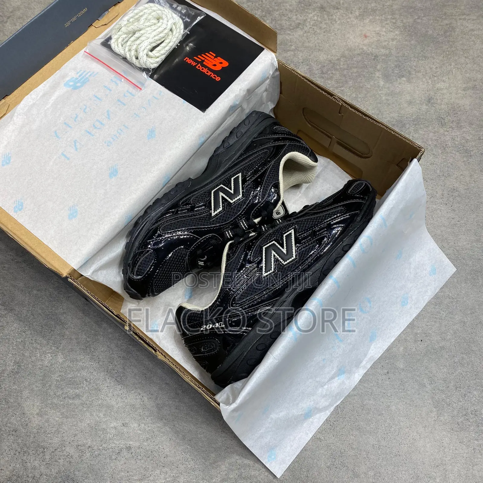 Original New Balance 204l Black Timberwolf Sneakers