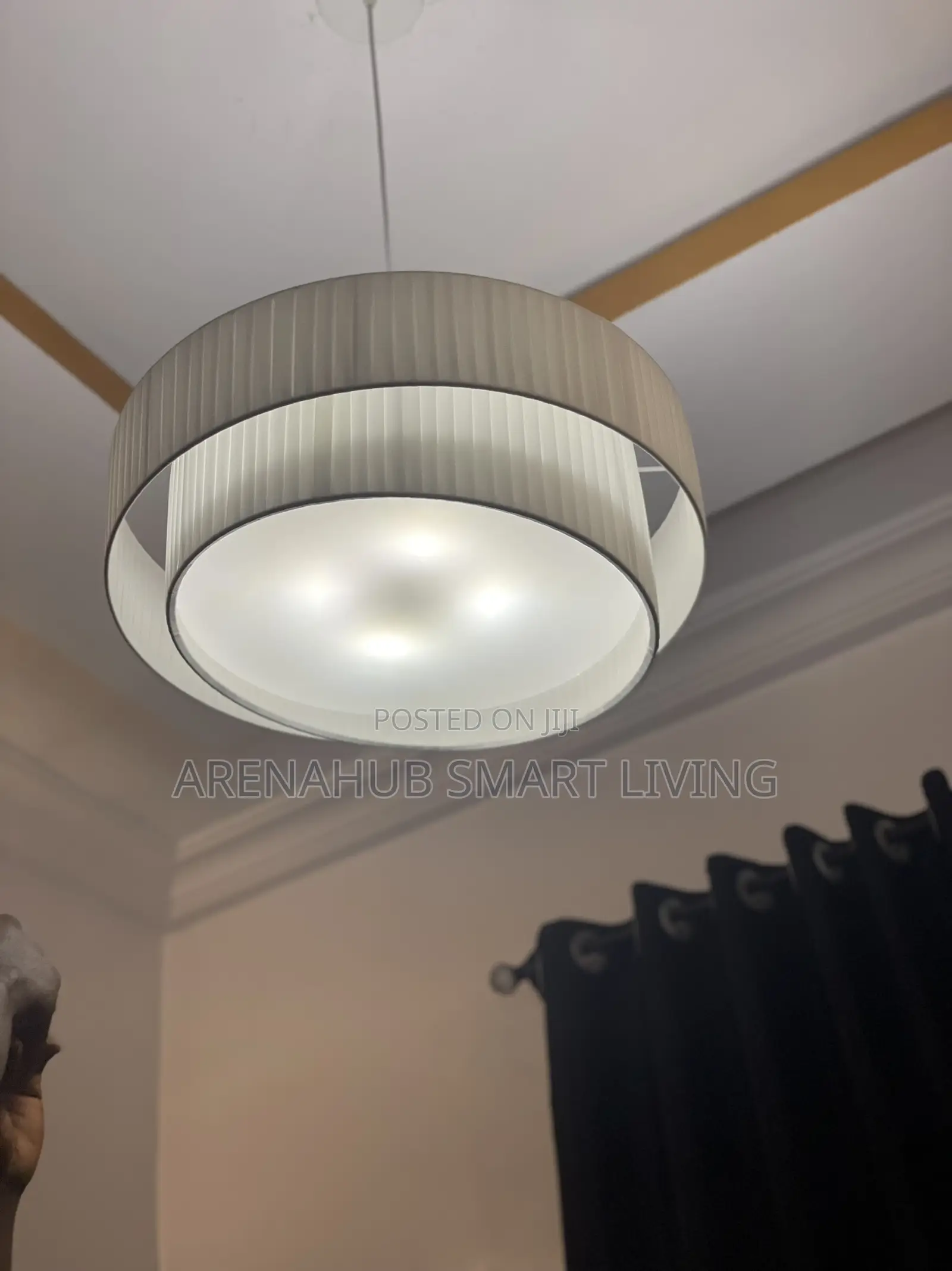 Led Modern Pleats Pendant Dining Bedroom Hotel Decor Light Chandelier