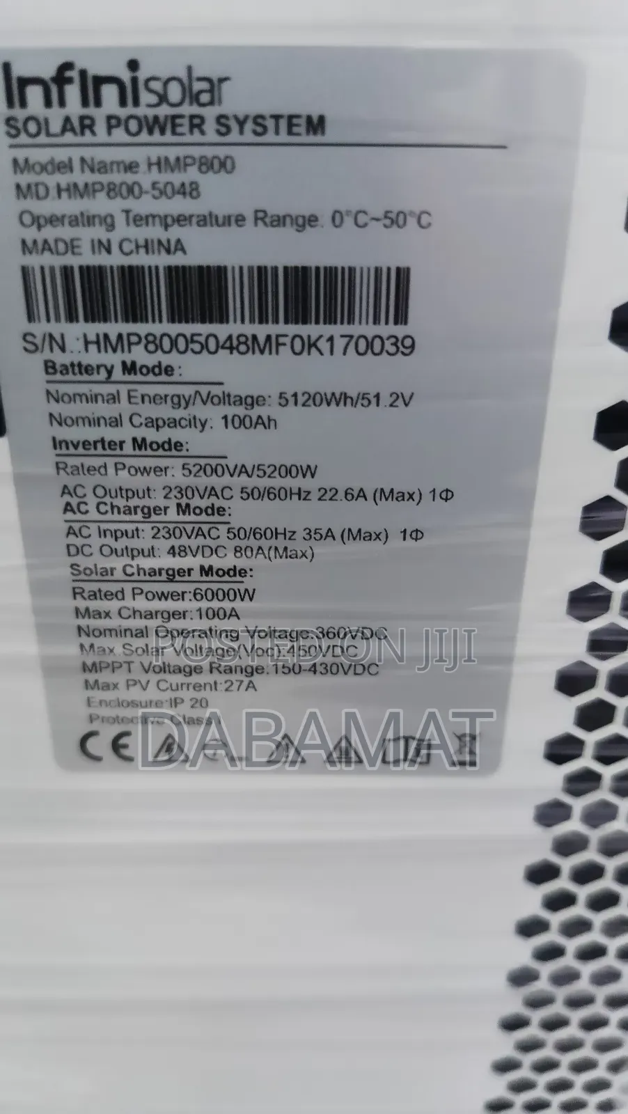 Infini 5200watts Solar Inverter Generator