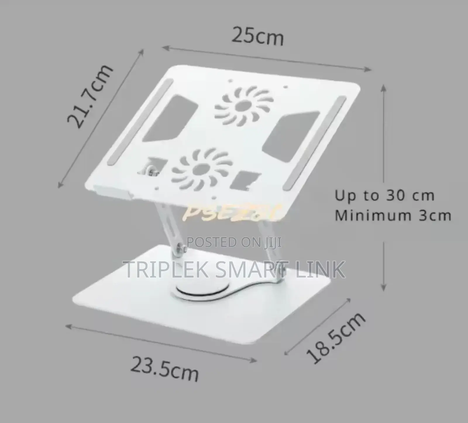 360° Rotating Metal Cooling Fan Laptop Stand Desktop Computer