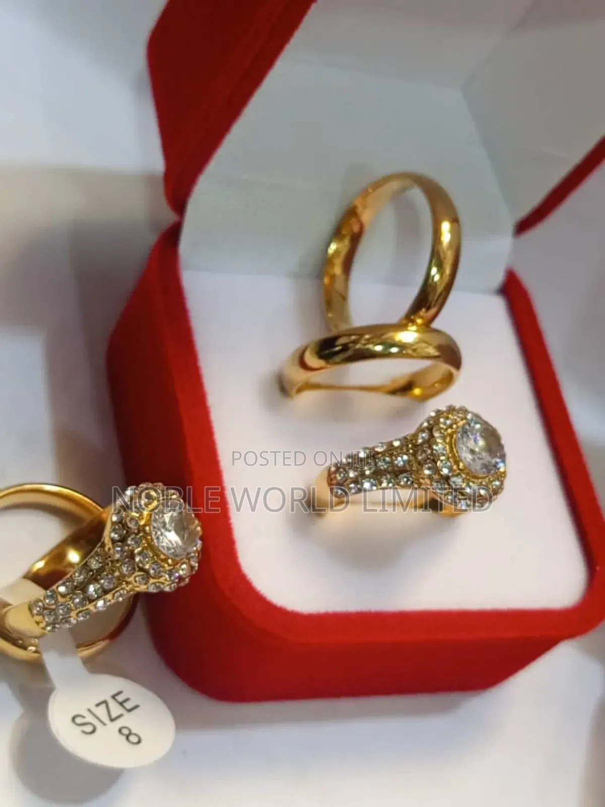 Solid Titanium Steel Rings + Tungsten Band