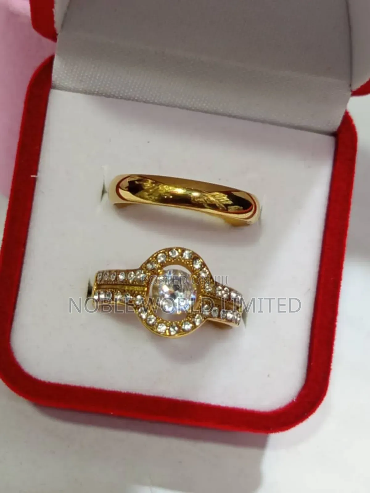 Original Titanium Non Tarnish Engagement/ Wedding Rings