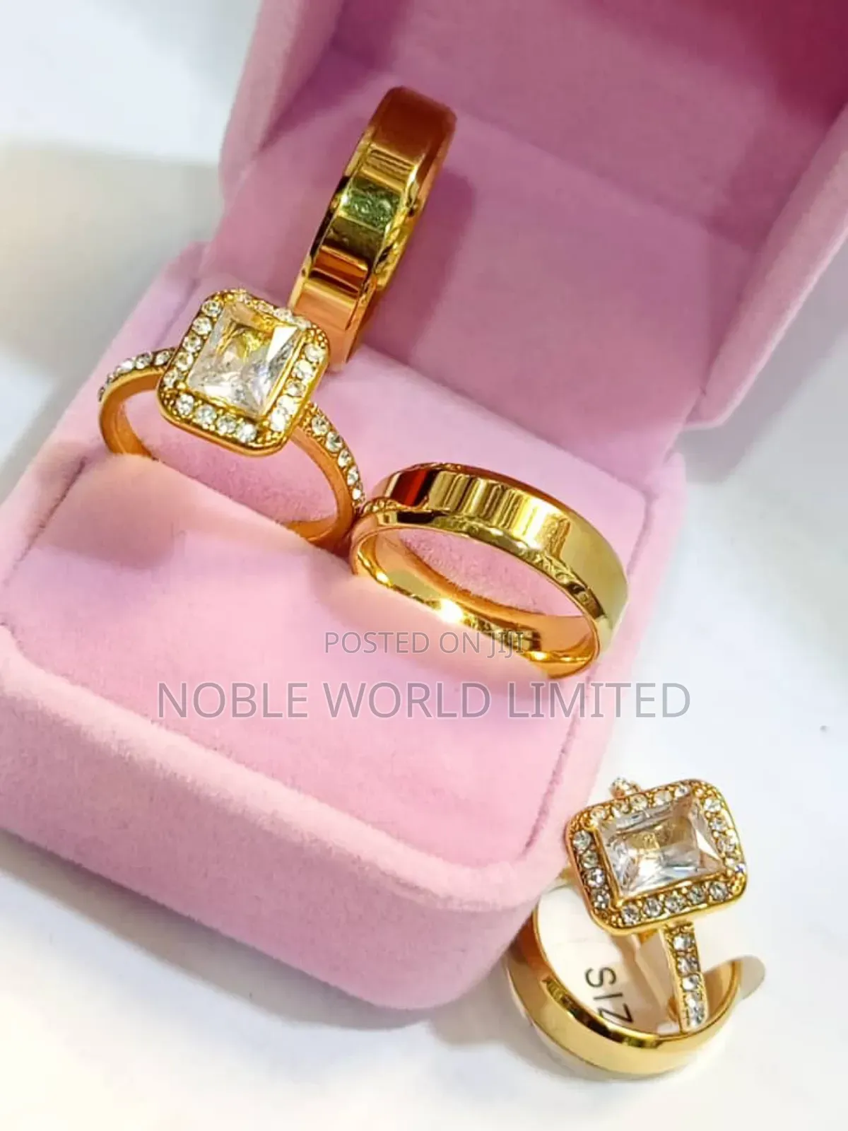 Original Titanium Non Tarnish Engagement/ Wedding Rings