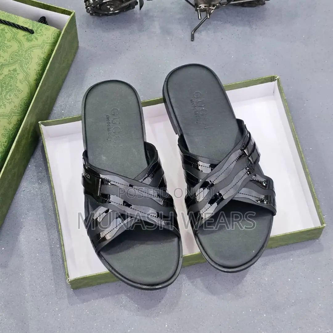 Gucci Leather Slipers 40-46 Available Cross