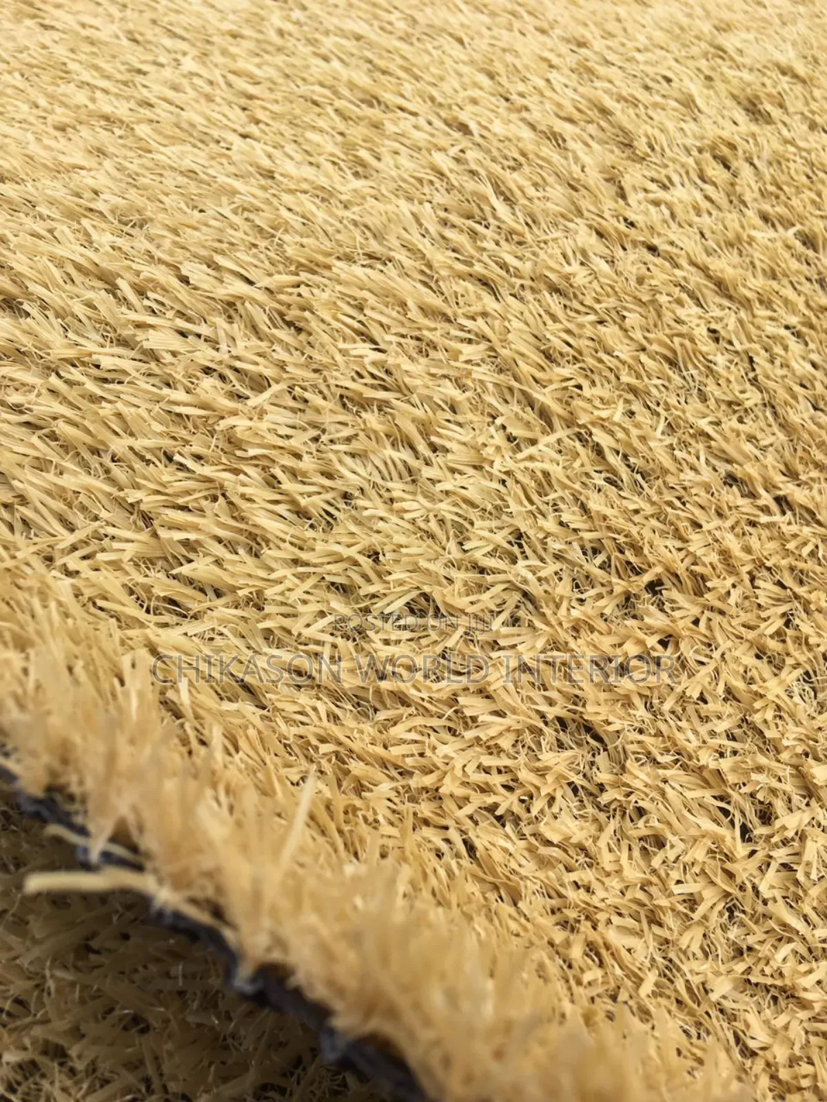 Artificial Grass Carpet Gold Color