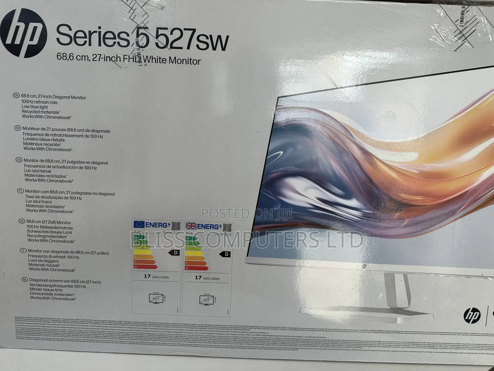 Hp Series 5 27 Inch FHD White Monitor - 527sw