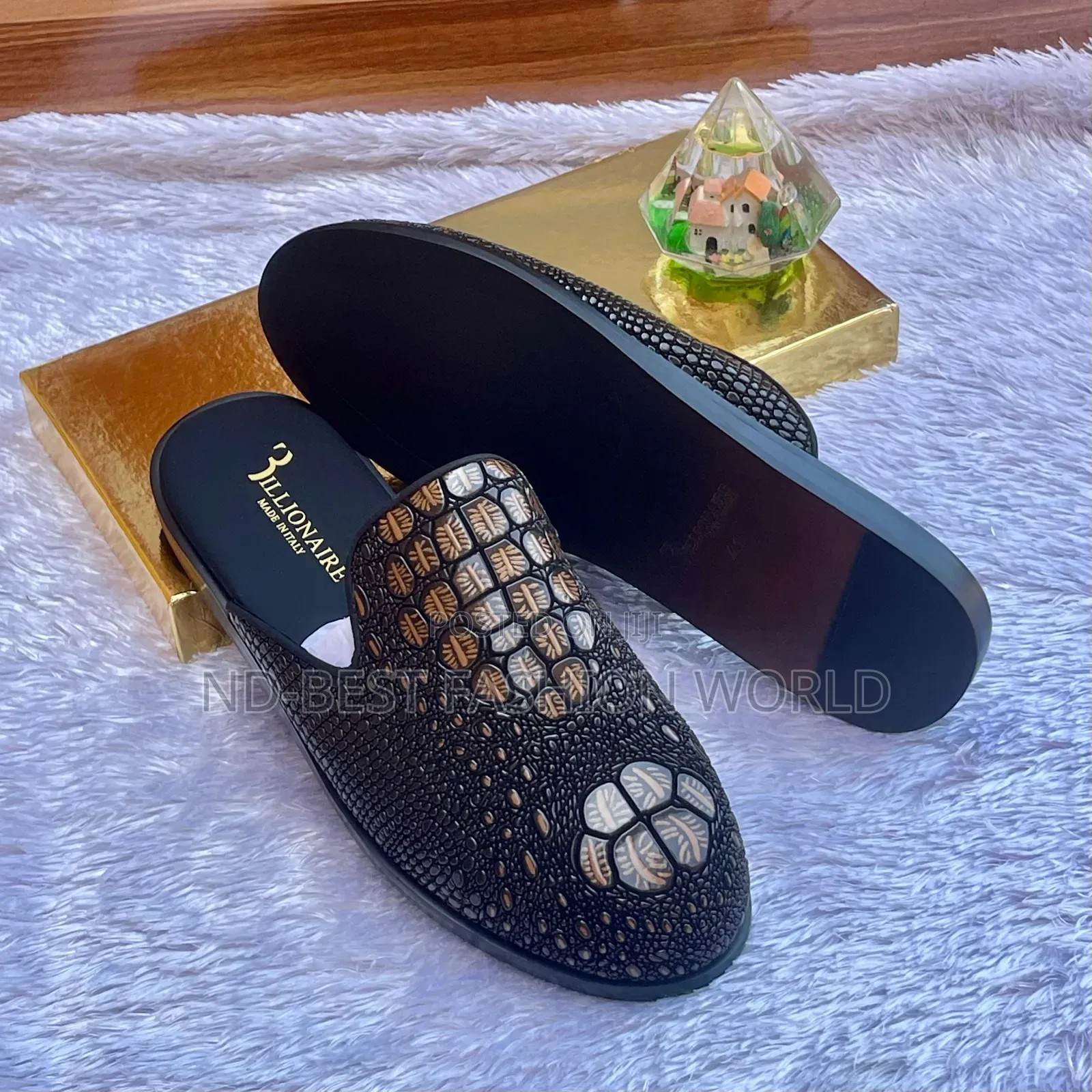 Billionaire Leather Half Shoe