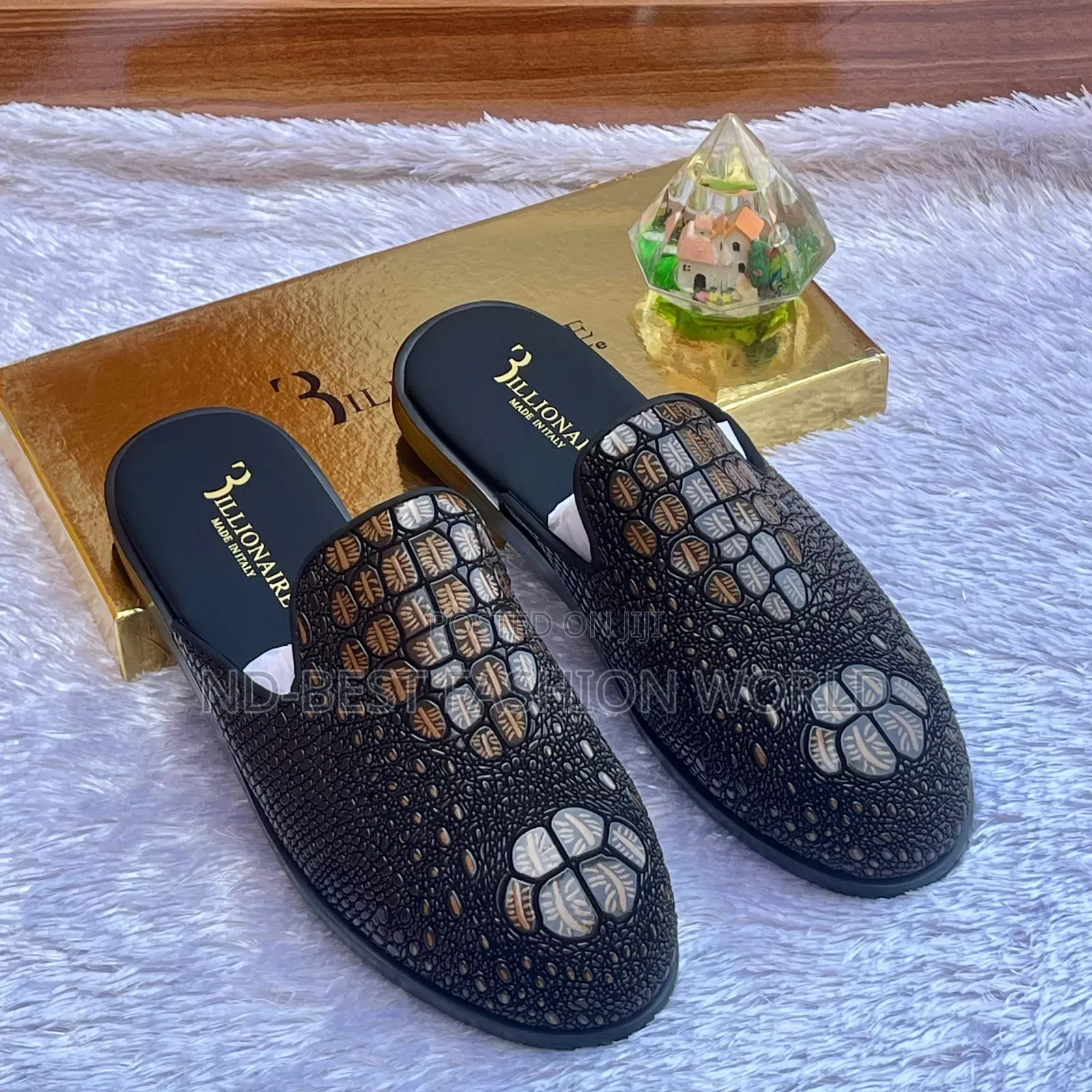 Billionaire Leather Half Shoe