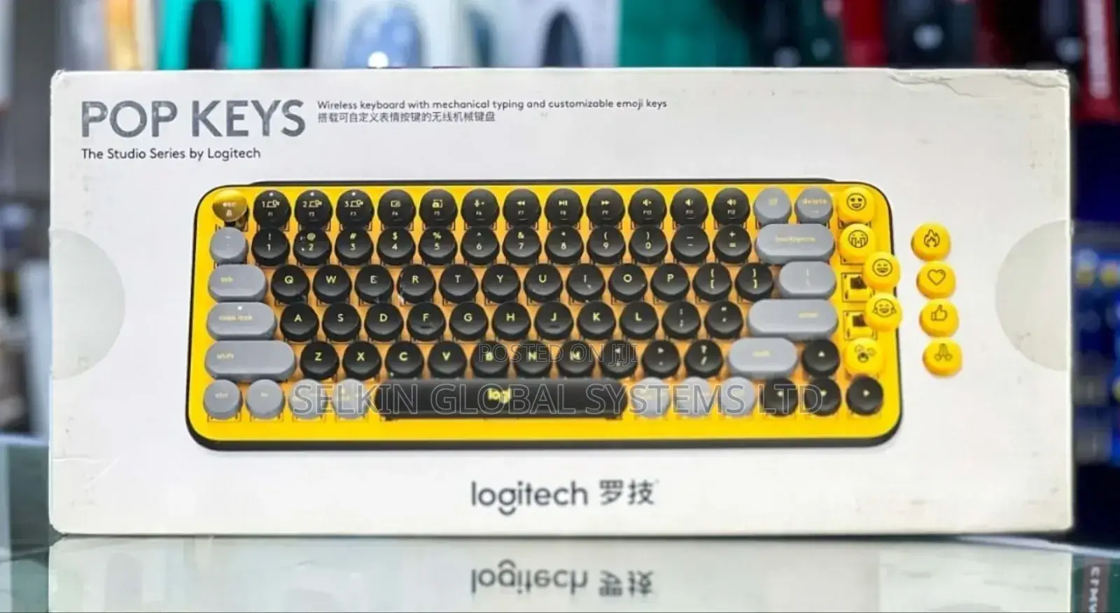 Logitech Wireless Pop Keys Keyboardwith Mechanical Emoji