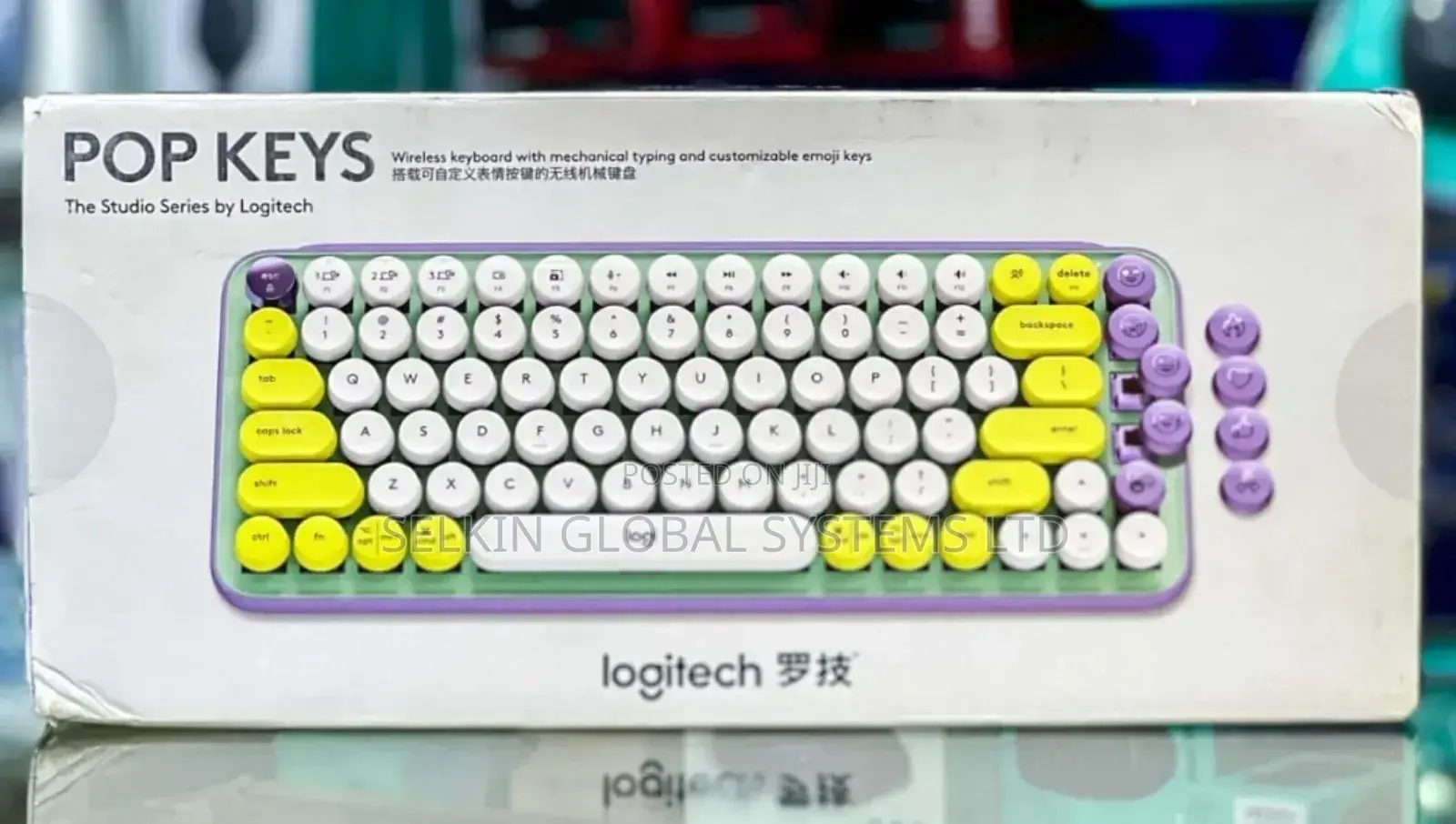 Logitech Wireless Pop Keys Keyboardwith Mechanical Emoji