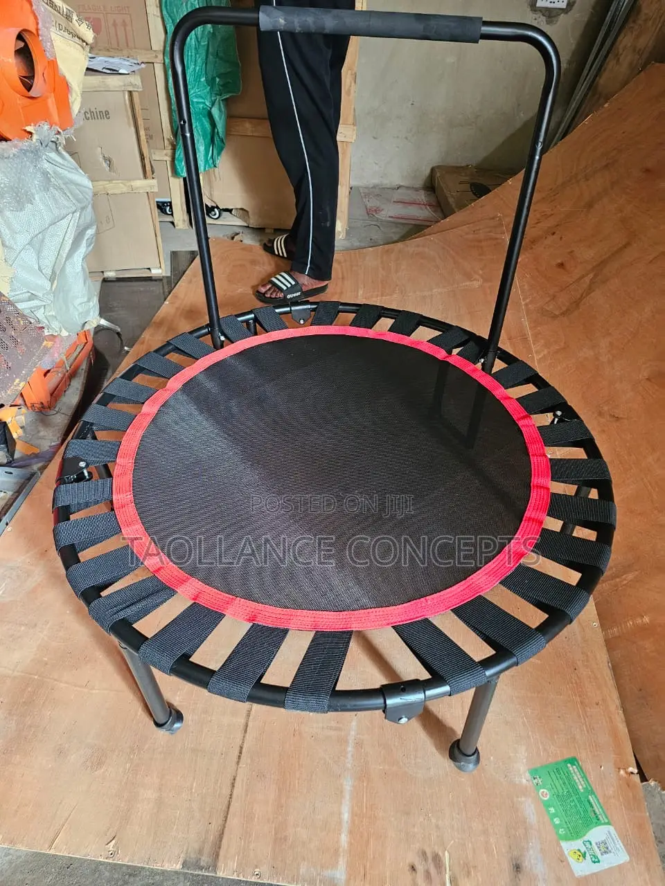 Trampoline With Handle