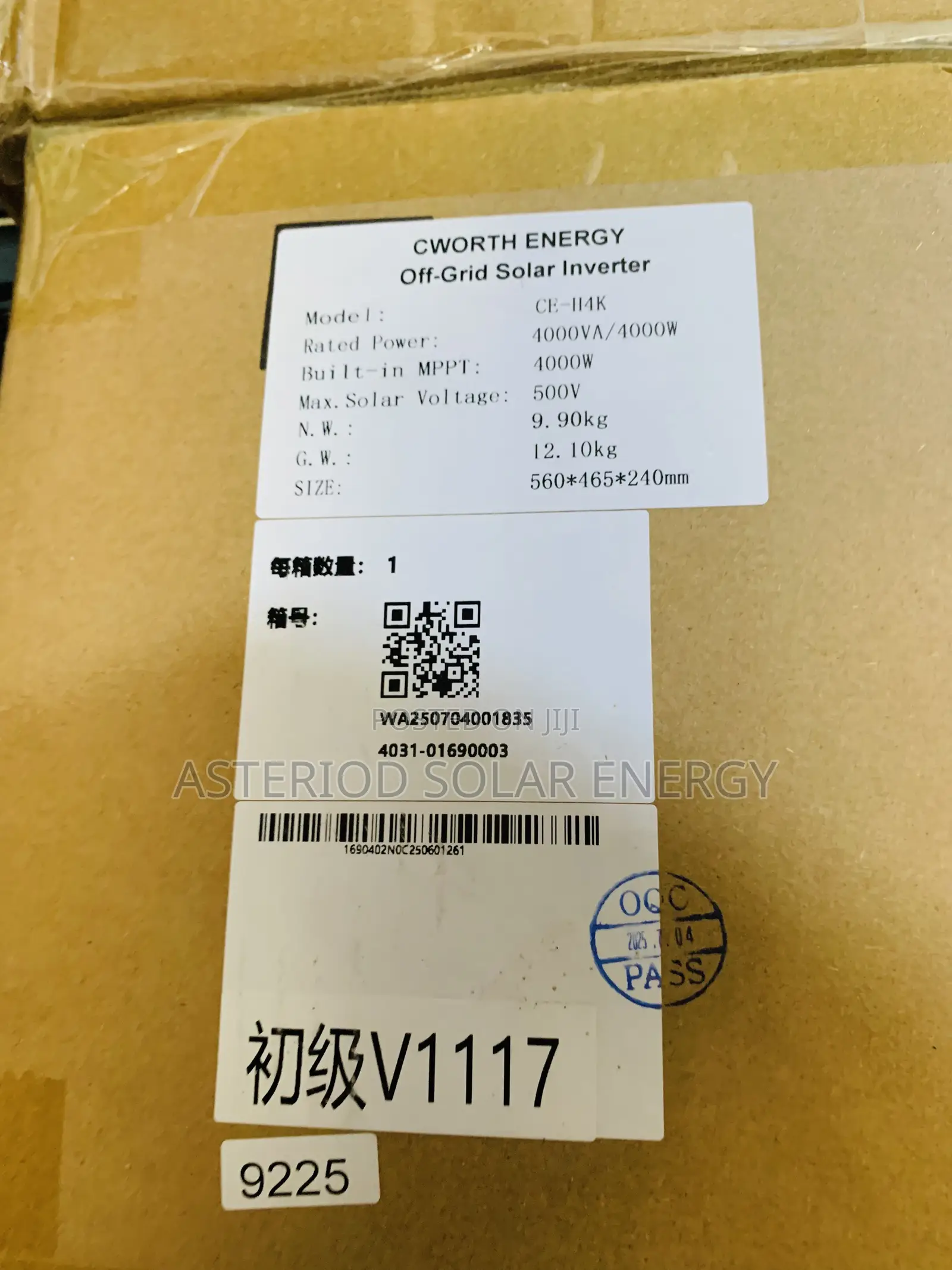 4kva 24volts Cworth Off Grid Solar Inverter